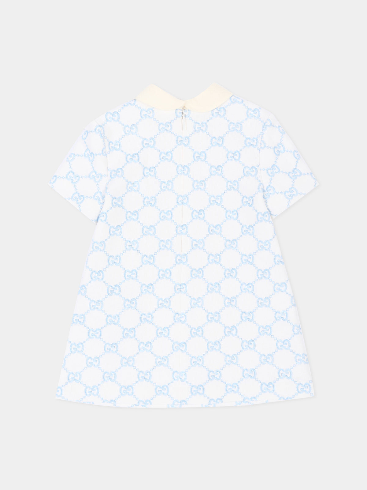 Robe ivoire pour bébé fille avec monogramme GG