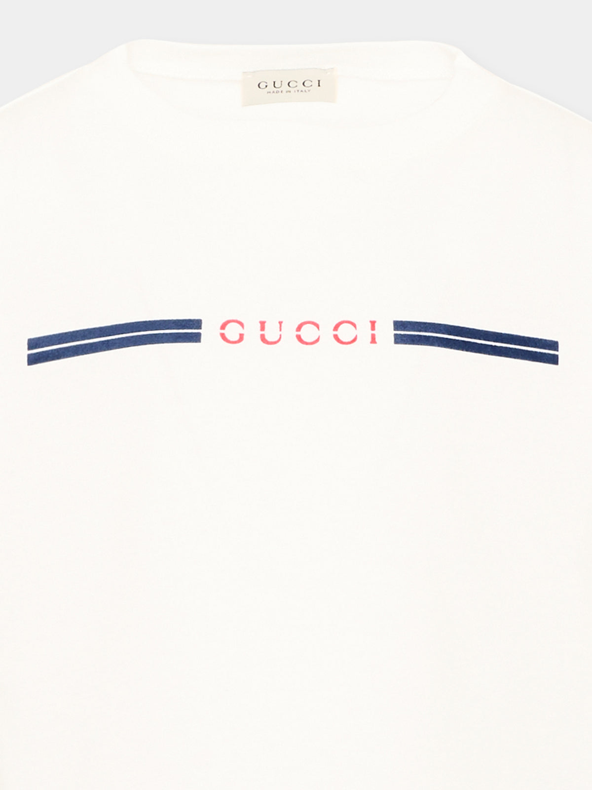 T-shirt ivoire pour enfants avec logo