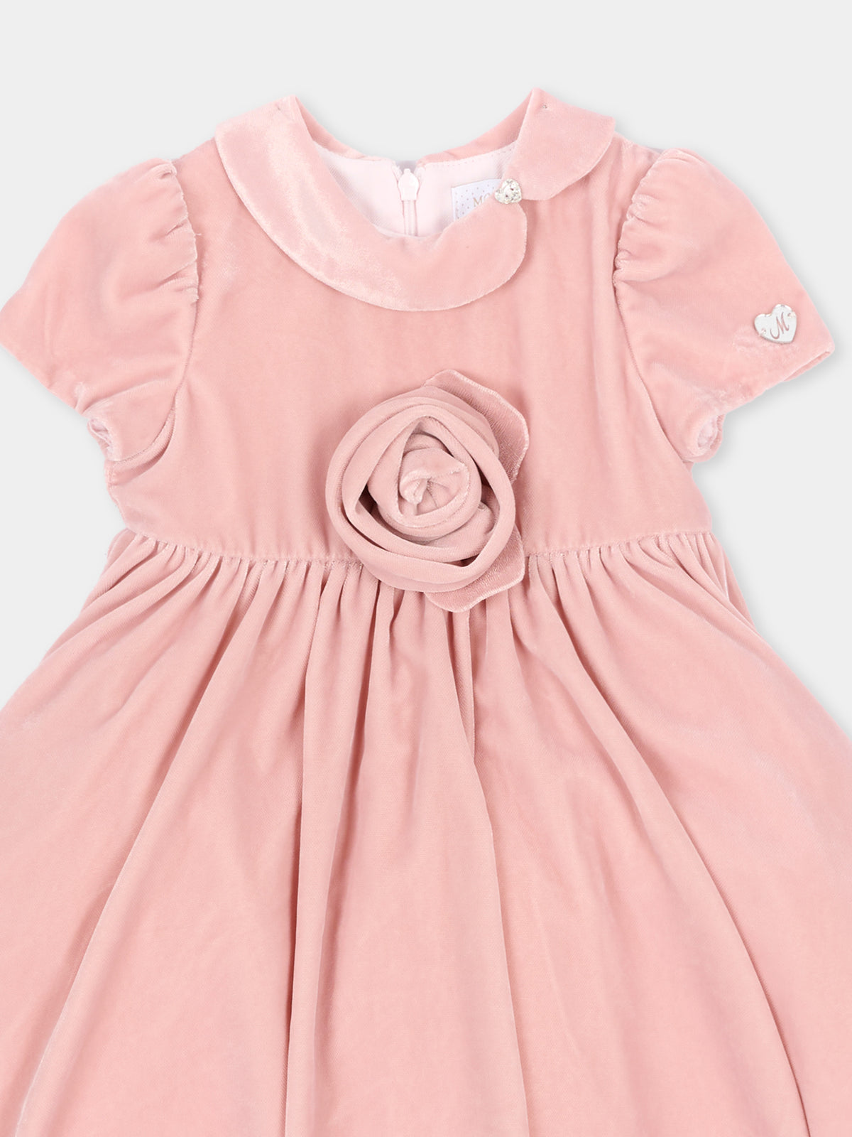 Abito elegante rosa per neonata,Monnalisa,73H901 8803 0092