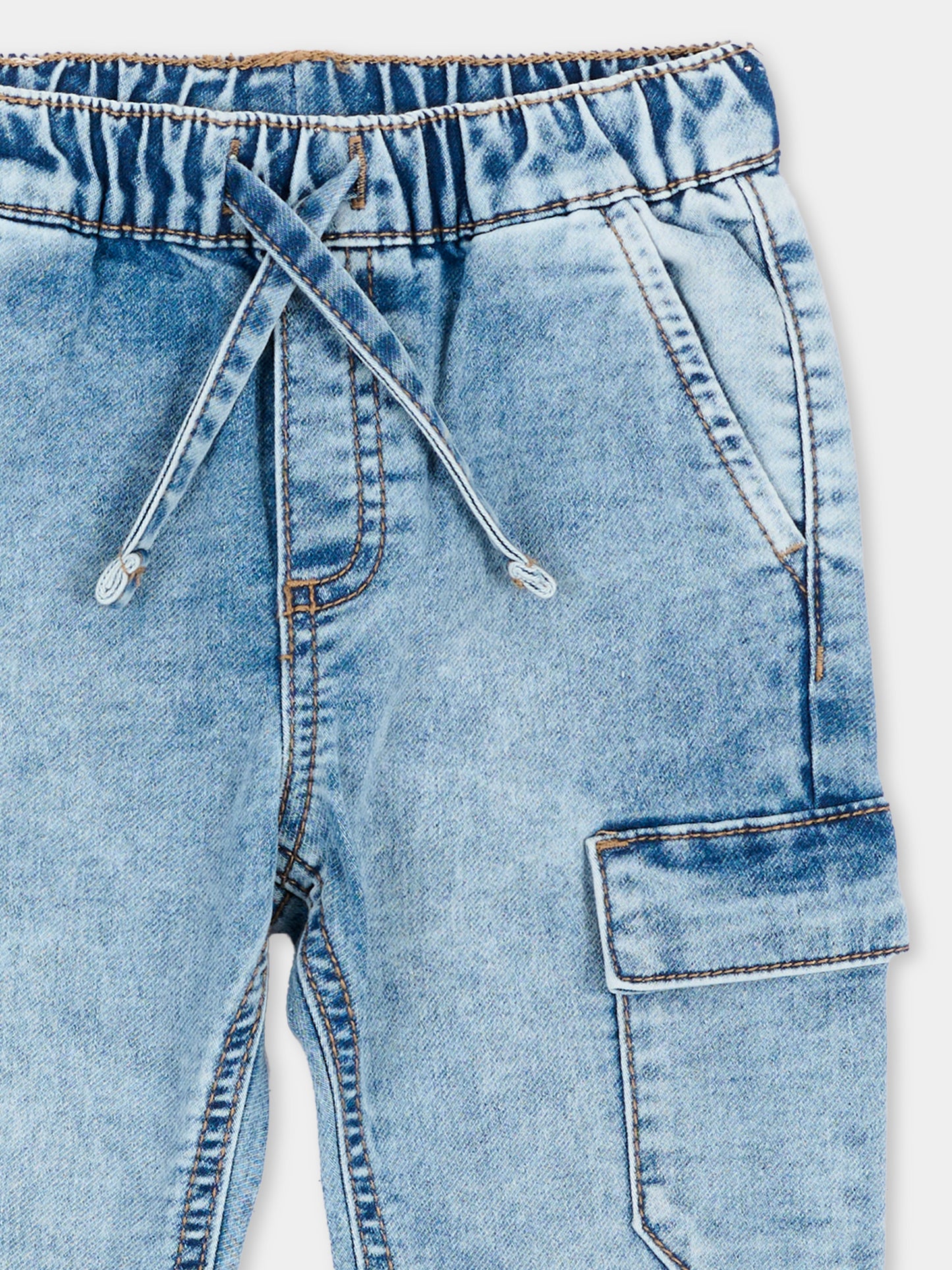 Jeans denim per neonato con patch logo,Mayoral,2540 010