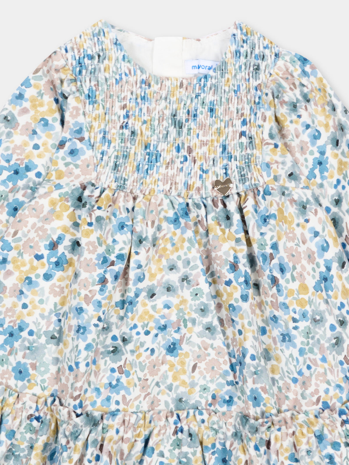 Vestito multicolor per neonata floreale,Mayoral,2946 029