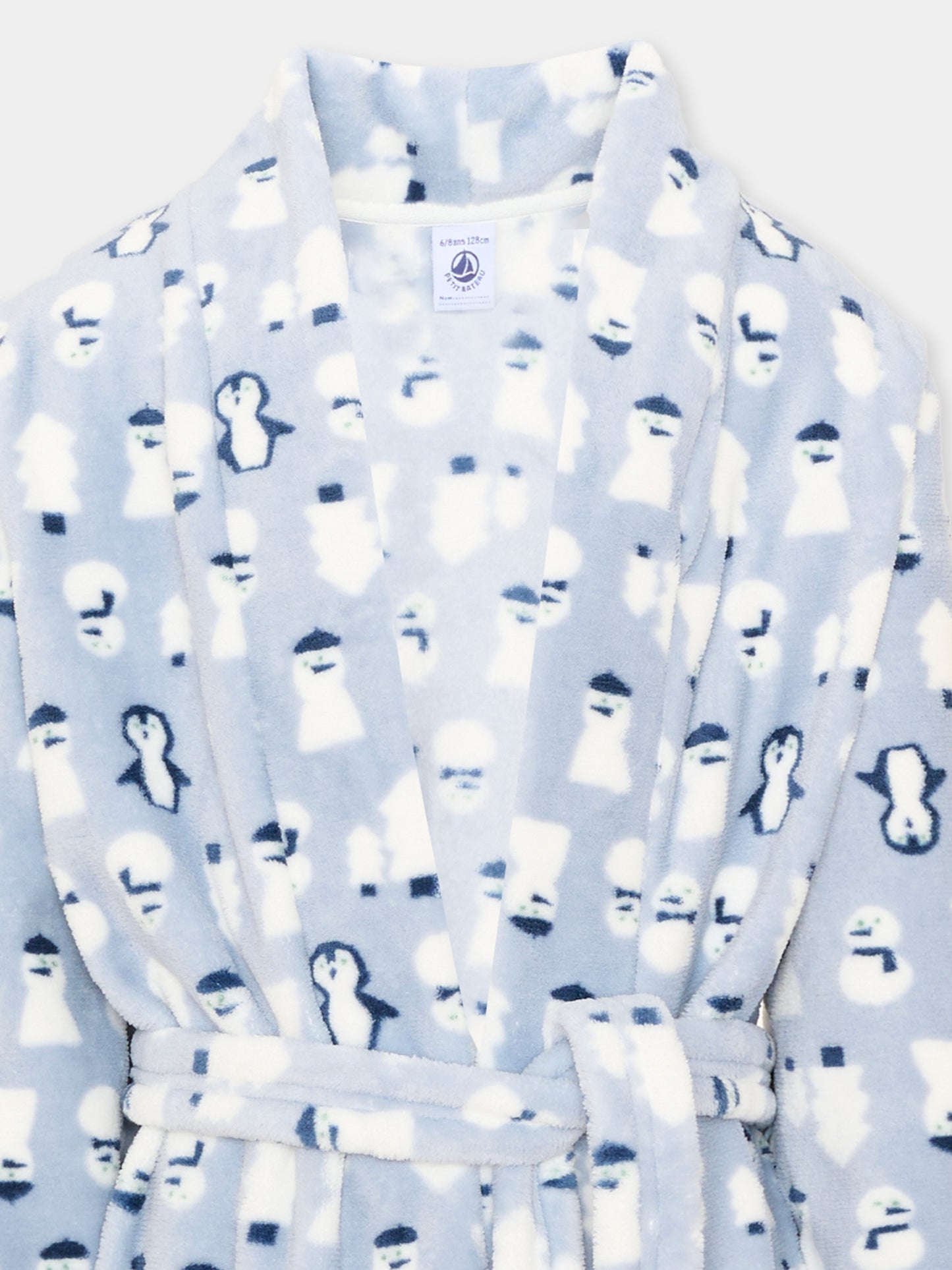 Vestaglie azzurra con pinguini per bambini,Petit Bateau,A0GDD 03