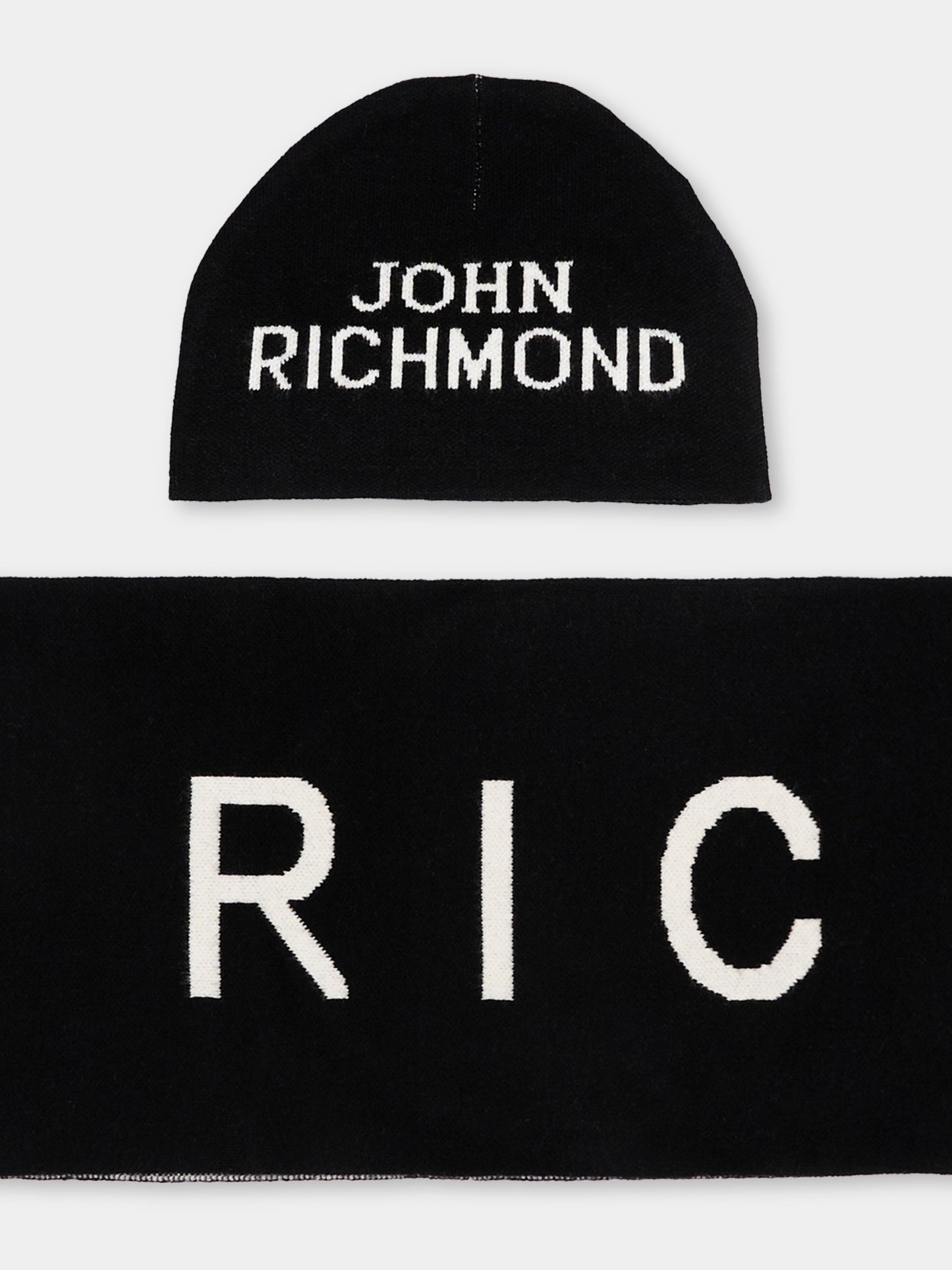 Set accessori nero per bambini con logo,Richmond,RBA26017HS BLACK/WHT BLACK