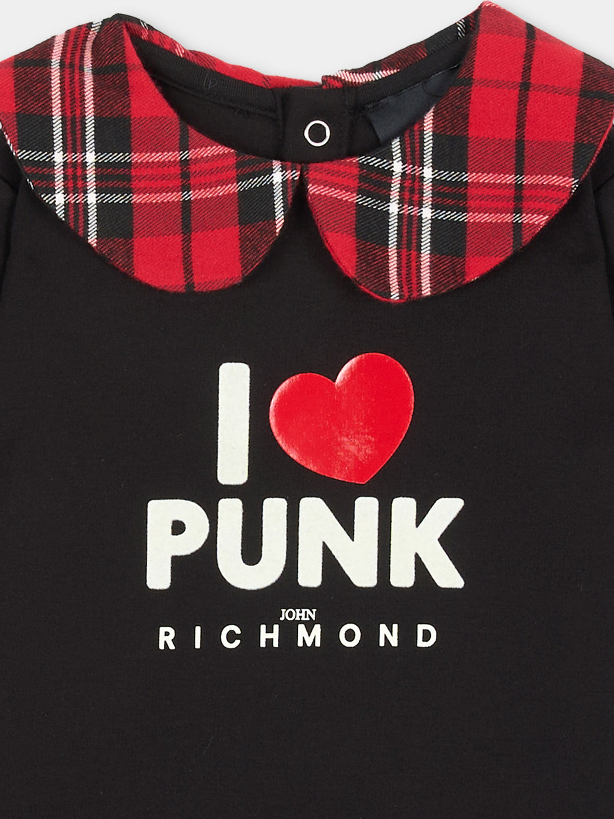 Vestito a manica lunga nero per neonata,Richmond,RIA26081VE BLACK/R.T. BLACK