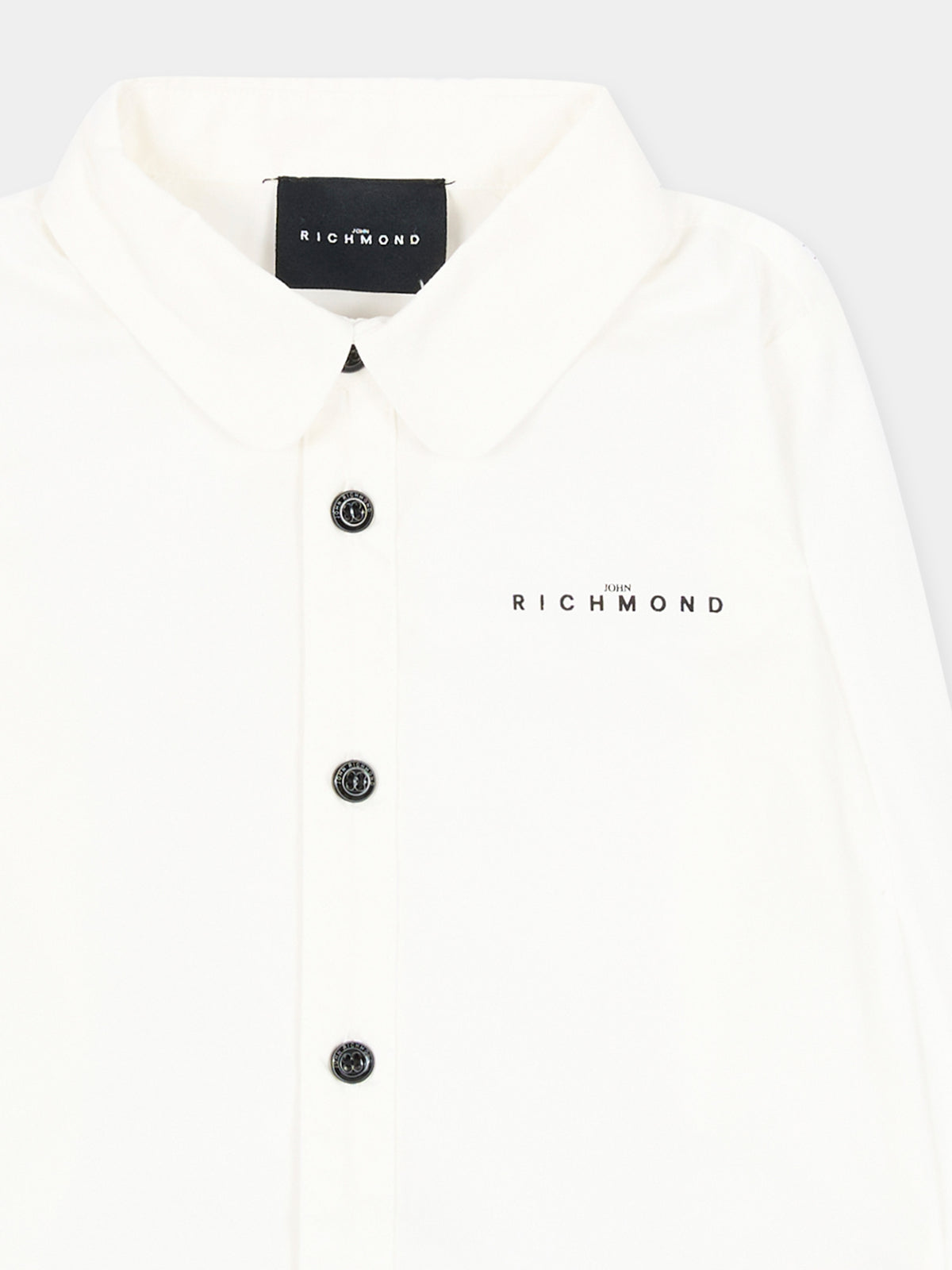 Camicia a manica lunga bianca per neonato con logo,Richmond,RIA26032CA OFF-WHITE OFF-WHITE