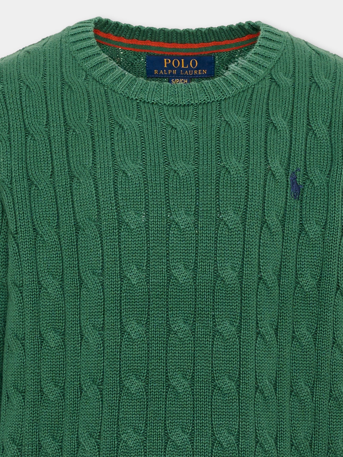 Maglione verde per bambini con Pony,Ralph Lauren Kids,702674518