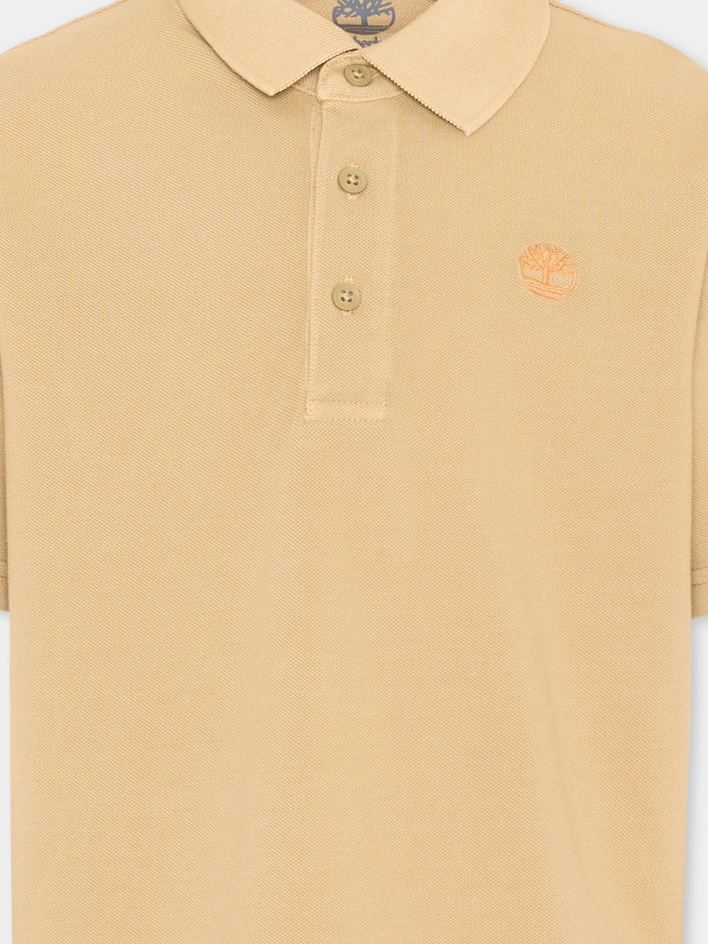 Polo beige per bambino con logo,Timberland,T60442 276