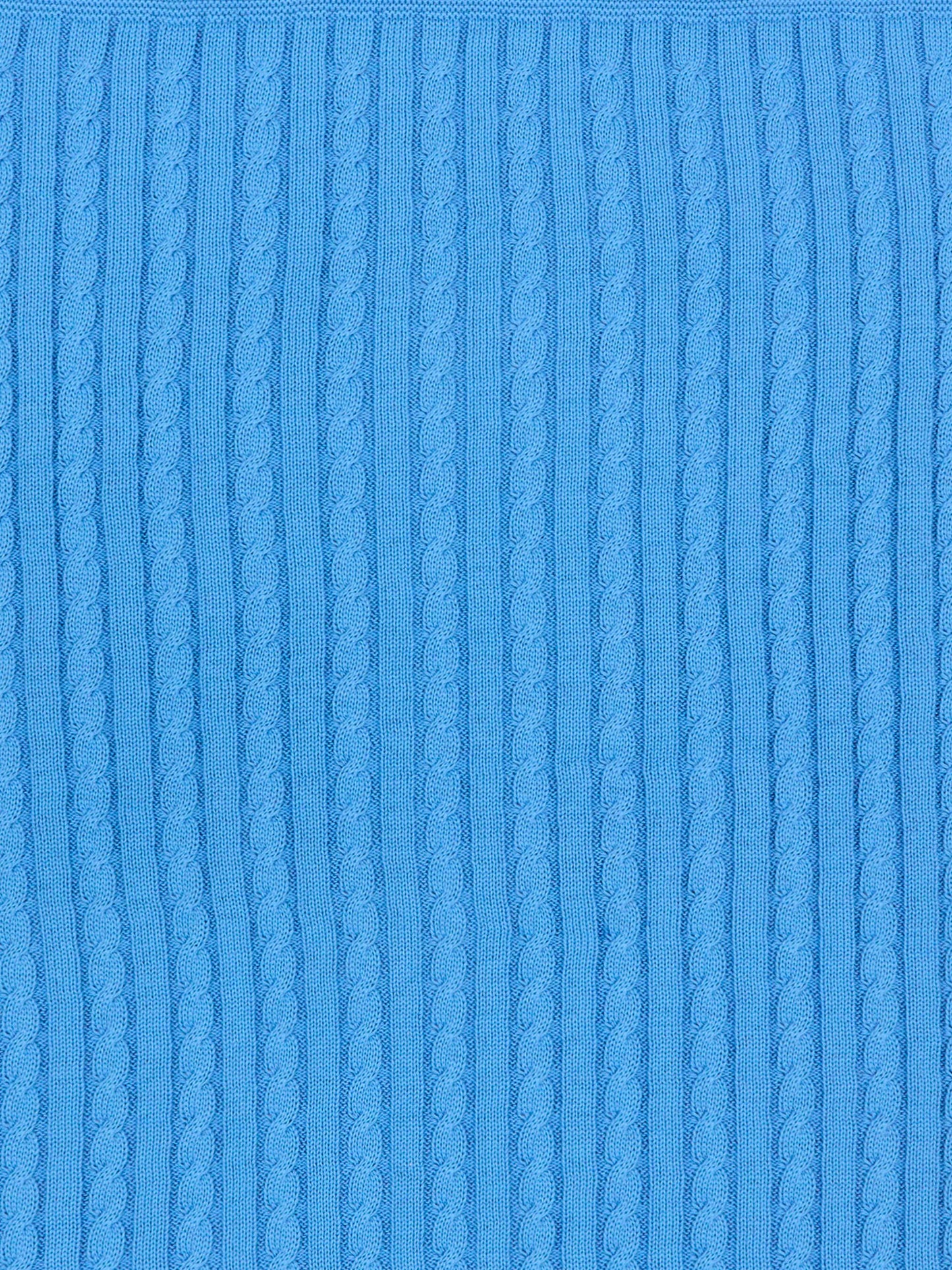 Coperta azzurra per neonato a trecce,Little Bear,3107 AZZURRO
