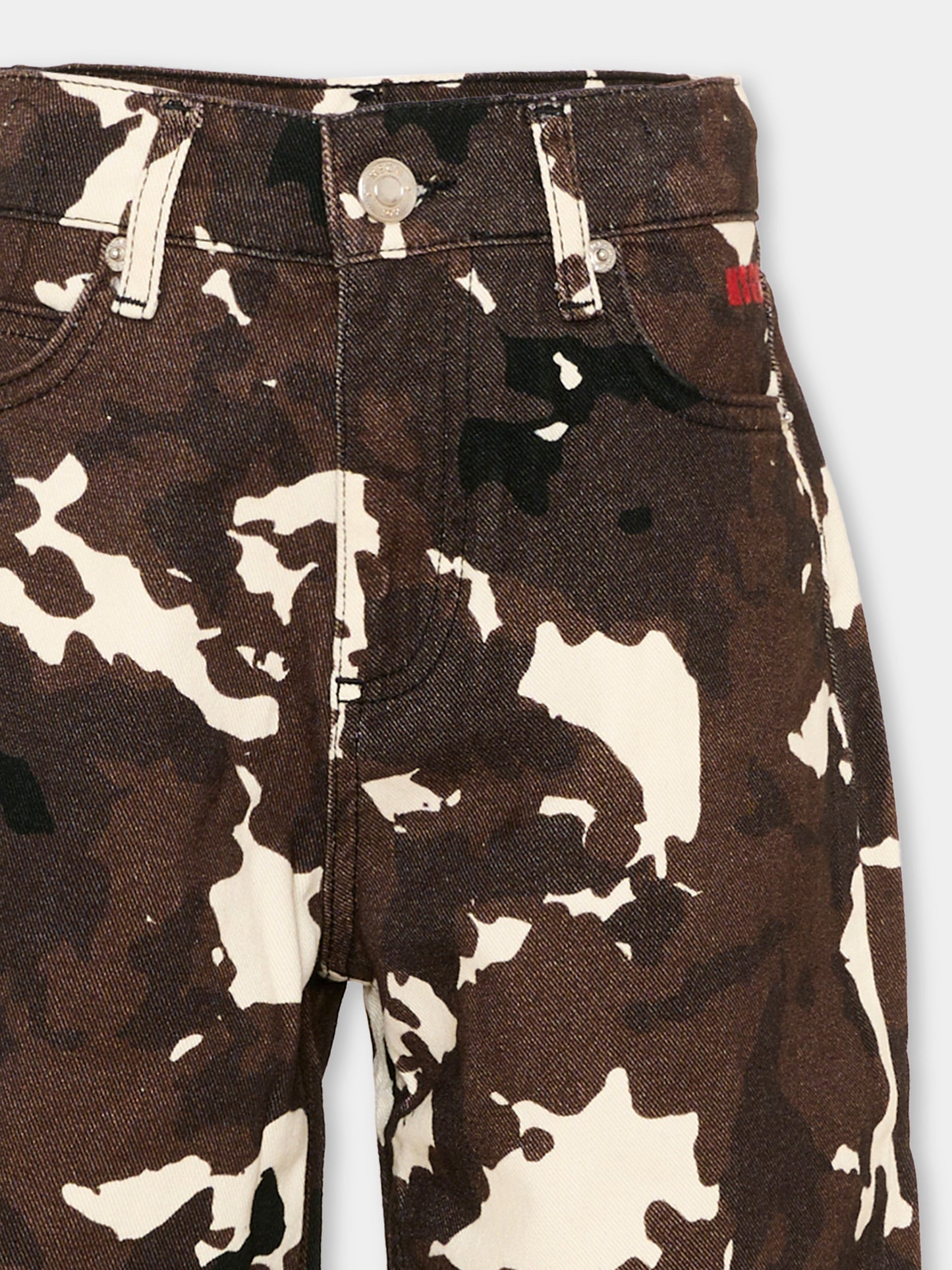 Pantaloni multicolor camouflage per bambina,Msgm Kids,F6MSJGPA053 MS097