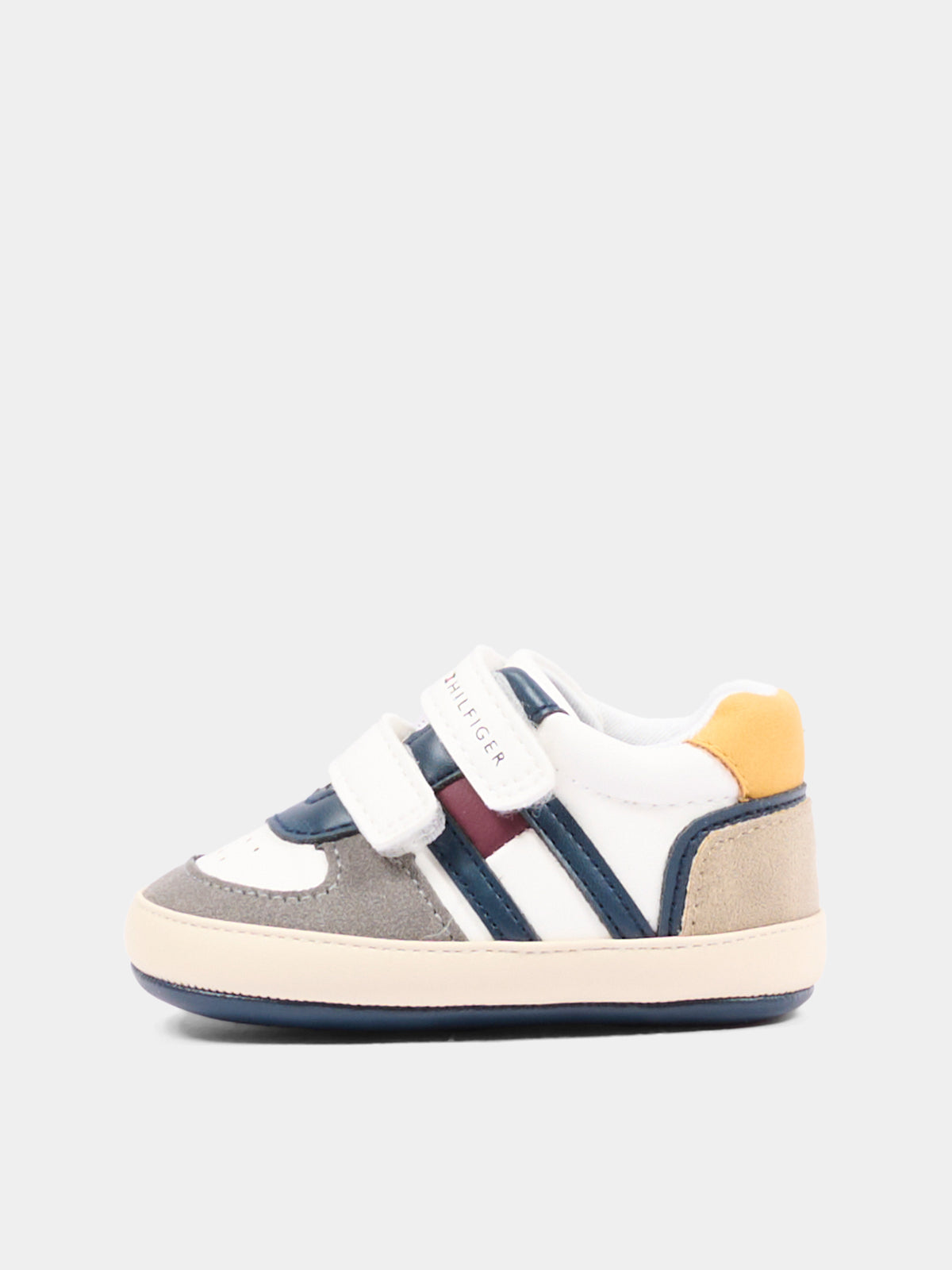 Baskets blanches pour Bébé Garçon avec velcro