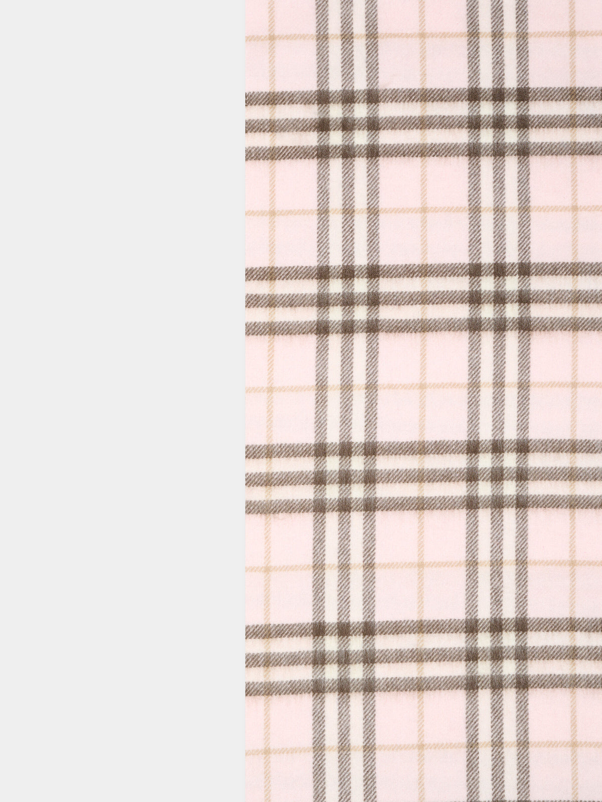 Écharpe rose pour fille avec motif à carreaux