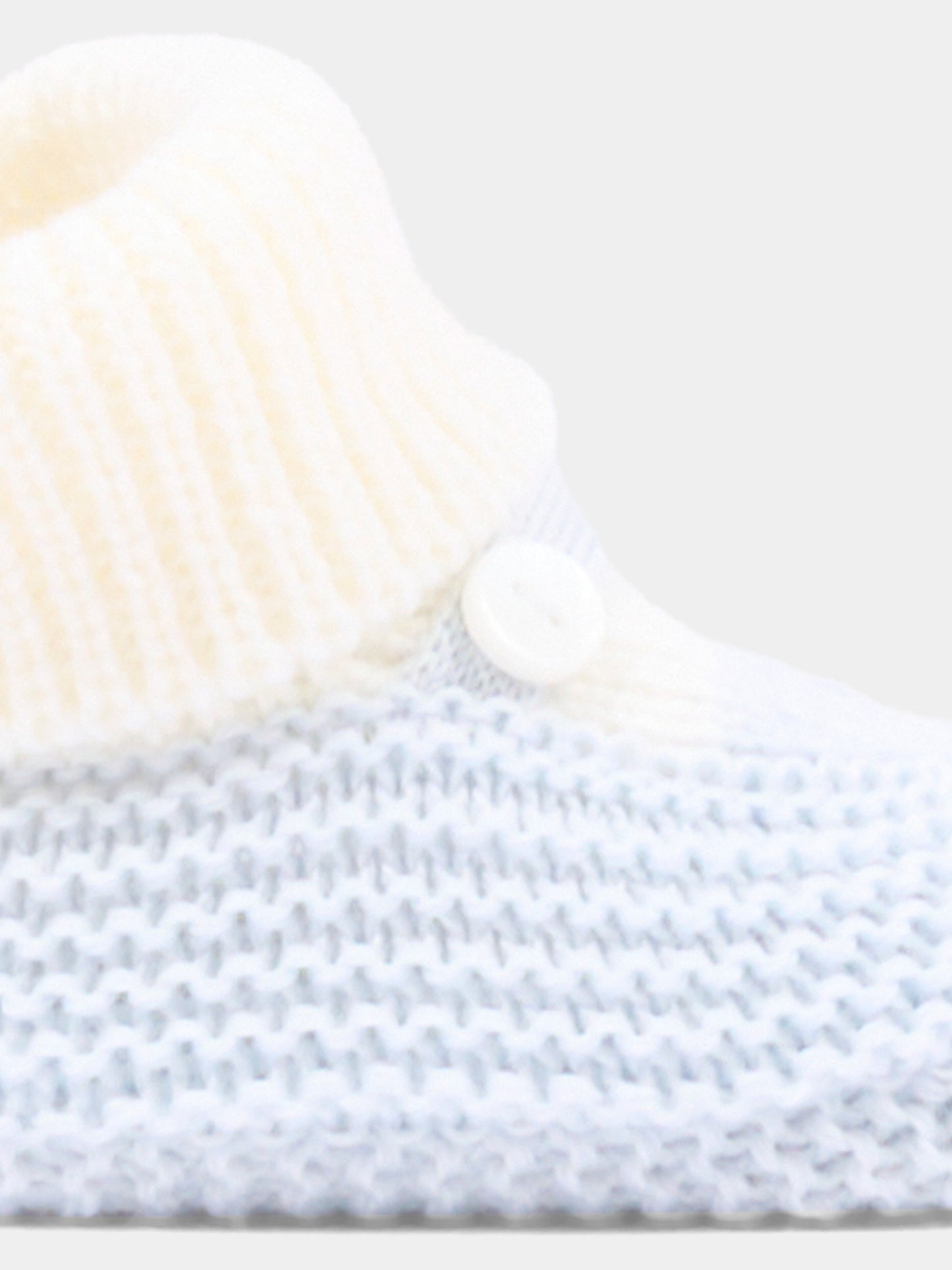Babbucce blu per neonato in tricot,Little Bear,4129 LATTE/CIELO