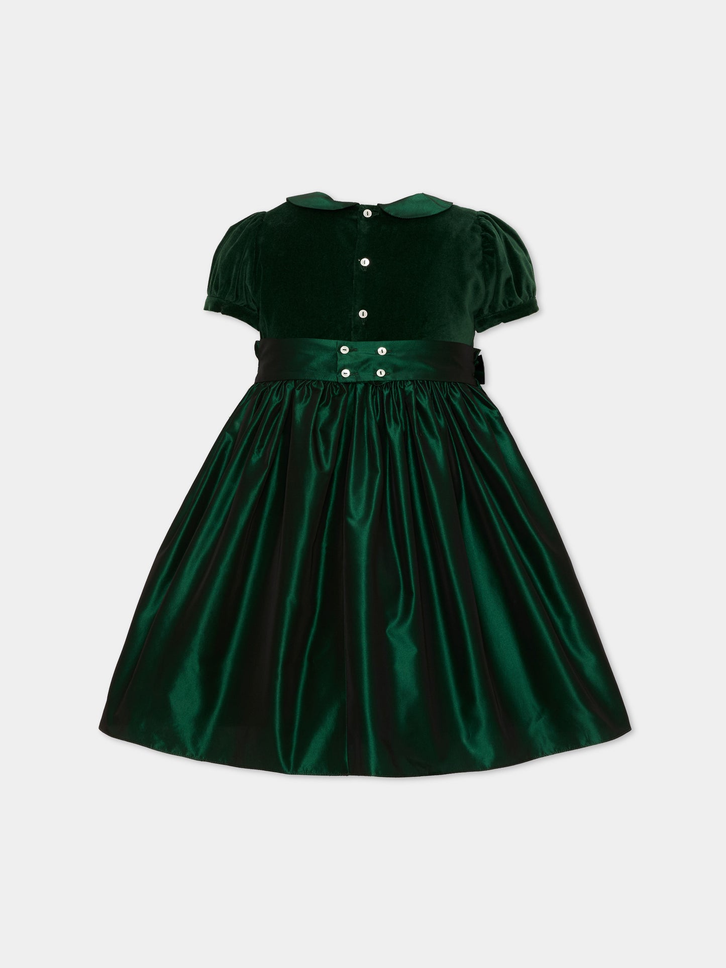 Abito elegante verde per bambina,Mariella Ferrari,ABS17MC 074 083