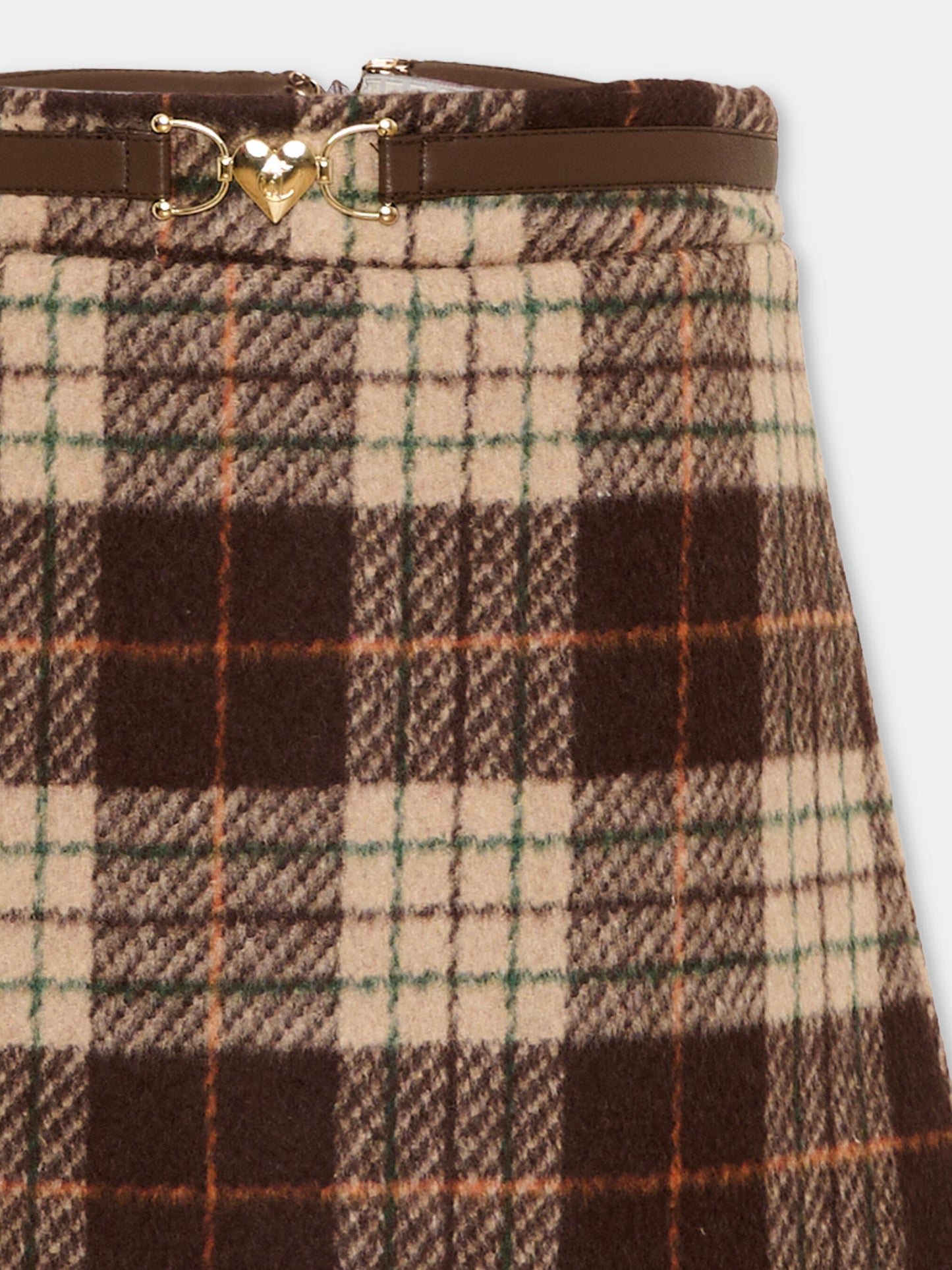 Gonna multicolor tartan per bambina,Just Cavalli Kids,JGA26149GO MULTICOL.T MULTICOLOR TARTAN