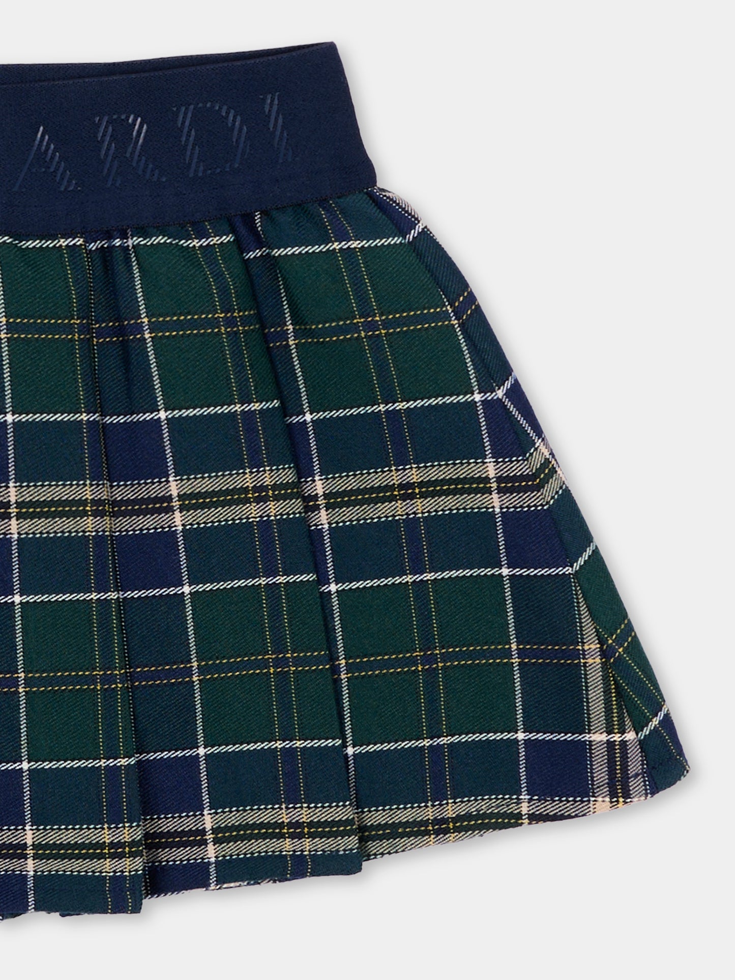Gonna blu tartan per neonata,Trussardi Junior,TIA26124GO BLUE_TART. BLUE TARTAN