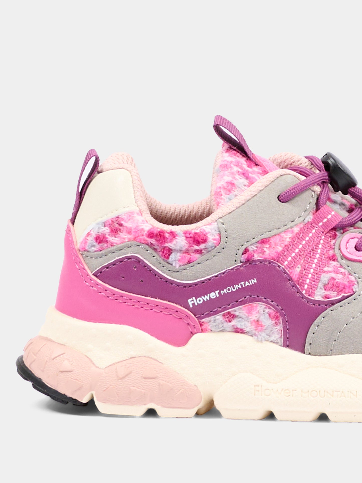 Sneakers rosa per bambina,Flower Mountain,001 2015497 50 1L46
