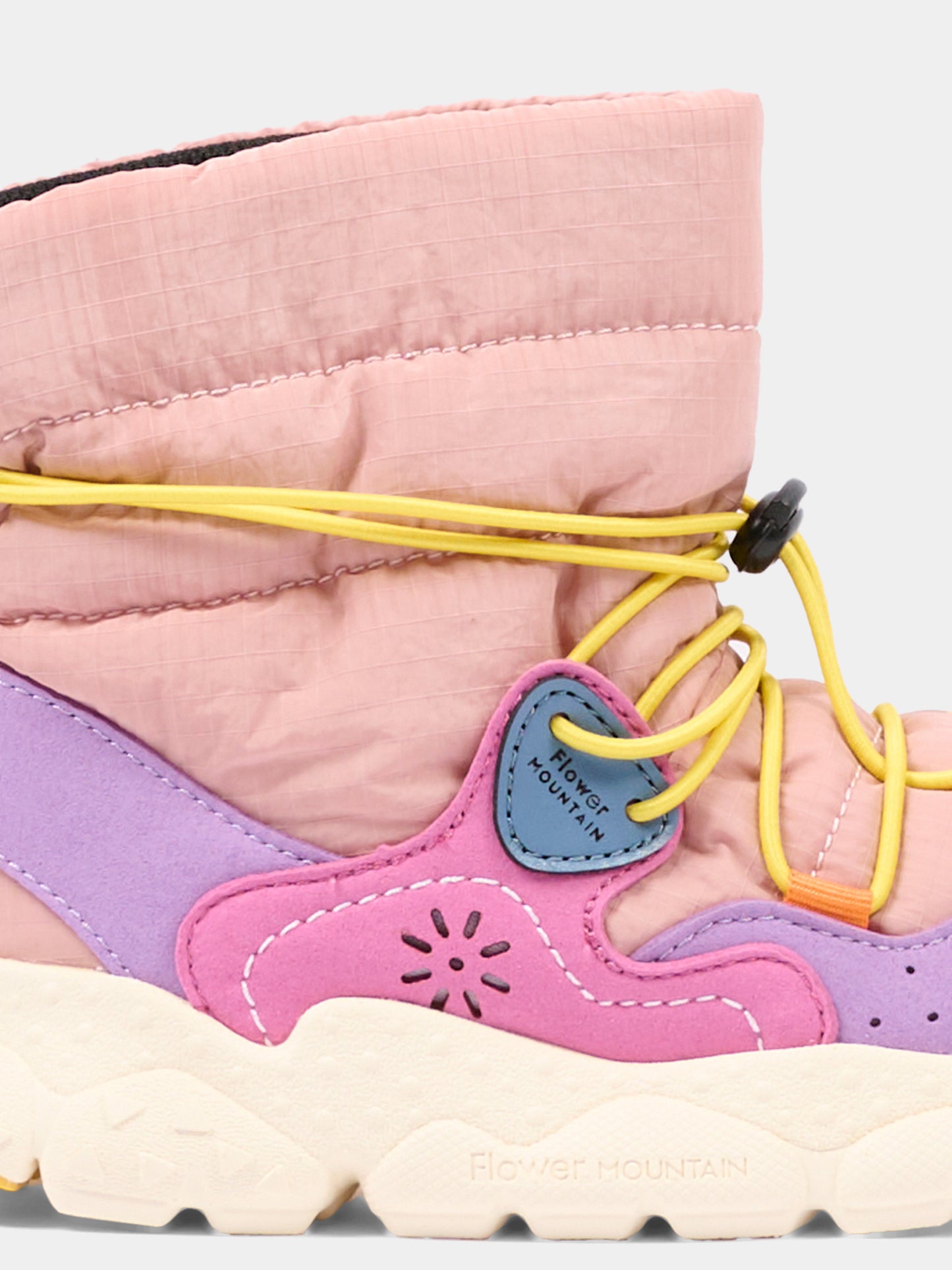 Sneakers alte rosa per bambina,Flower Mountain,001 3001622 05 1F55