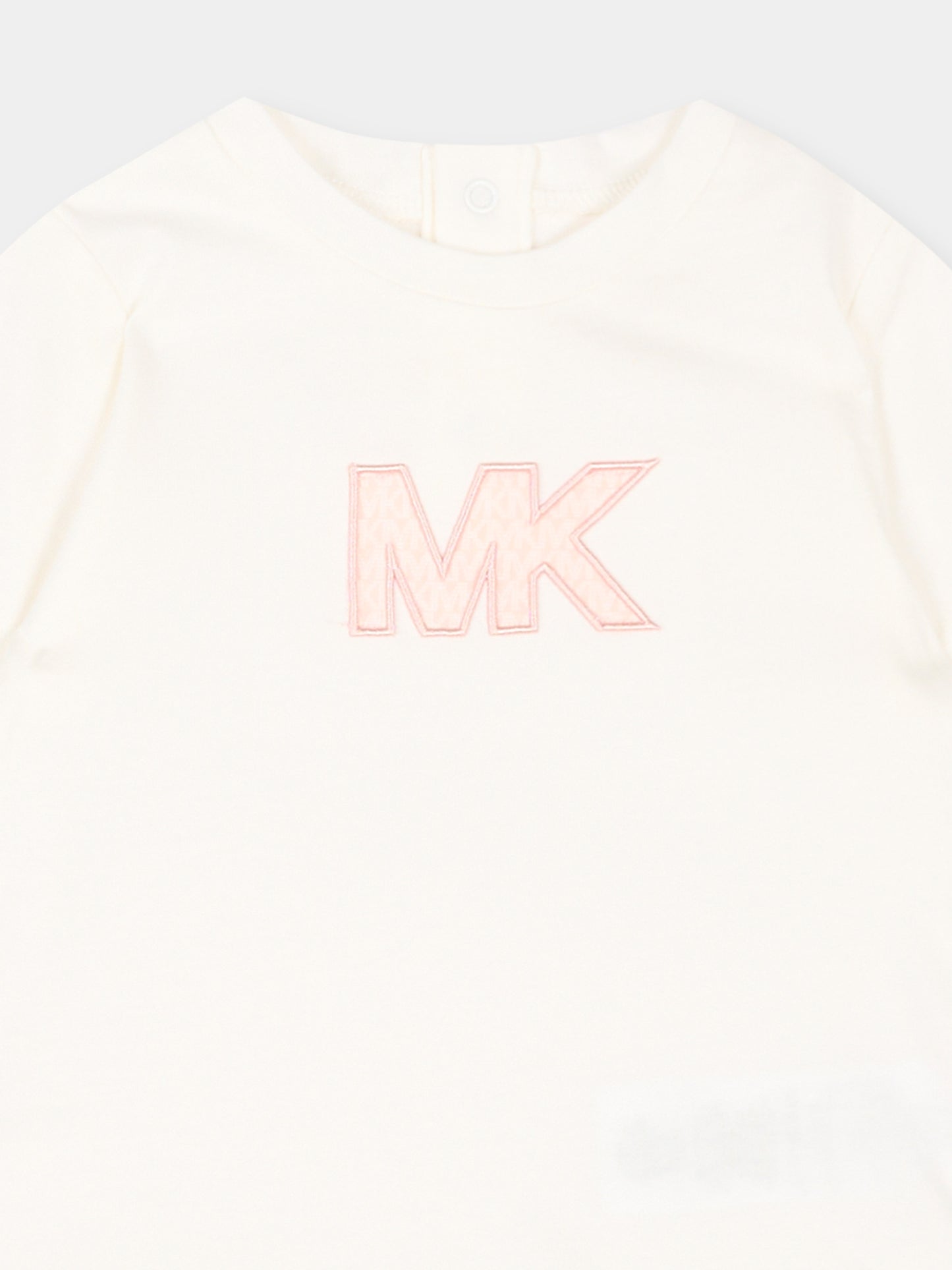 Completo sportivo rosa per neonata con logo,Michael Kors,R30547 46M