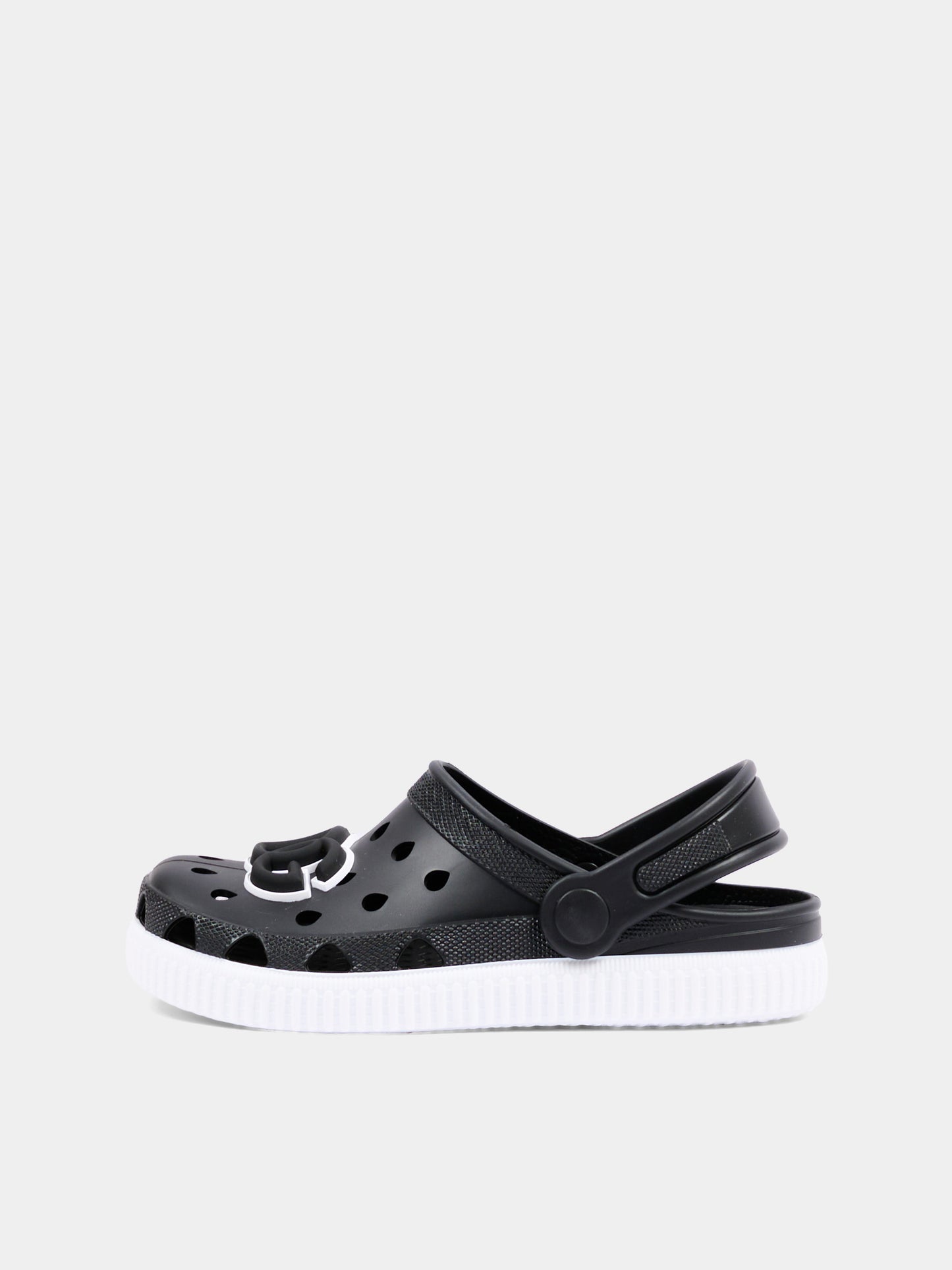 Sabot nero per bambini con logo,Dolce & Gabbana Kids,DN0213 AT079 80999