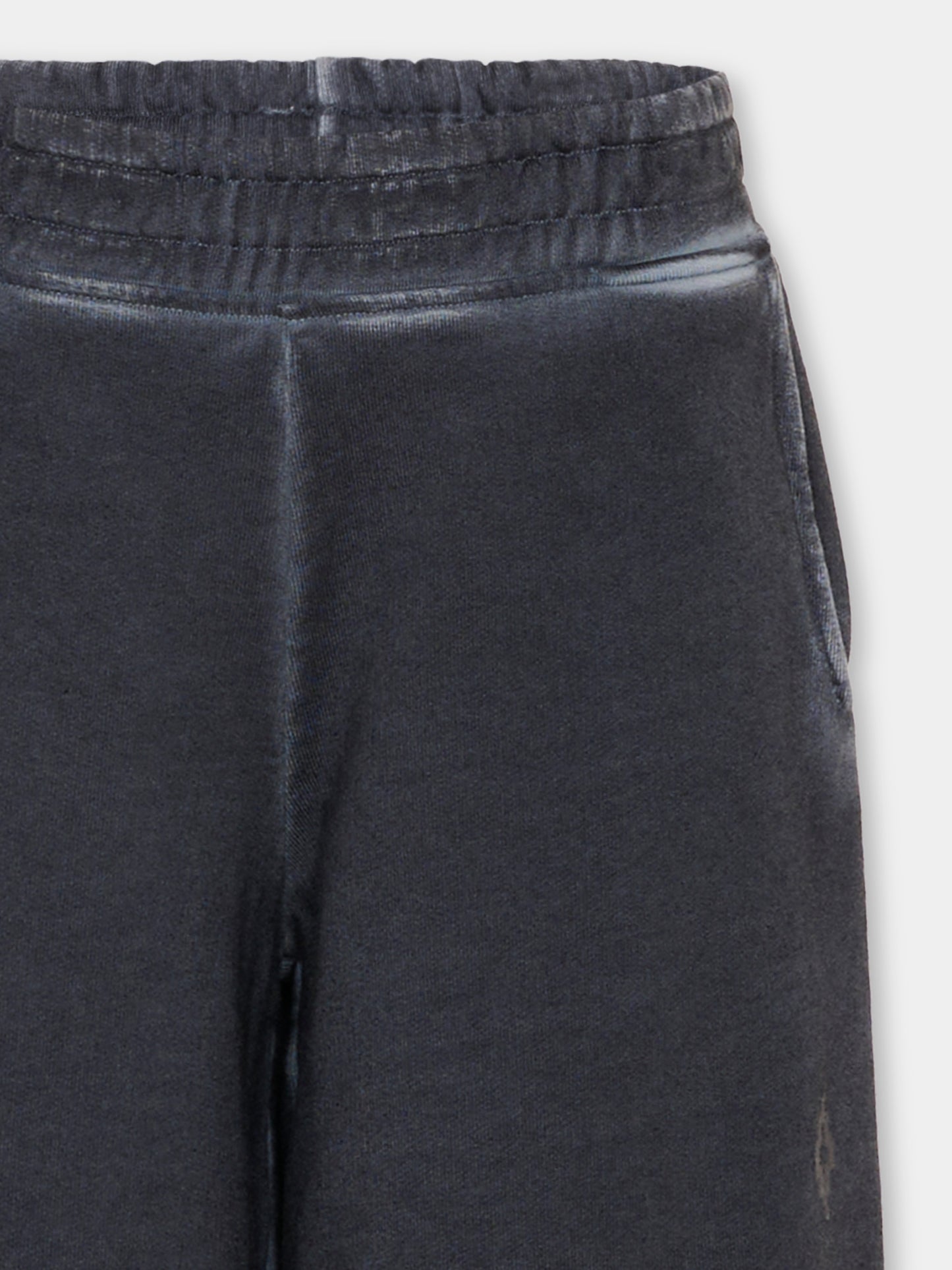 Pantaloni sportivi neri per bambina con logo,County Of Milan Kids,F5CMJGFP031 110