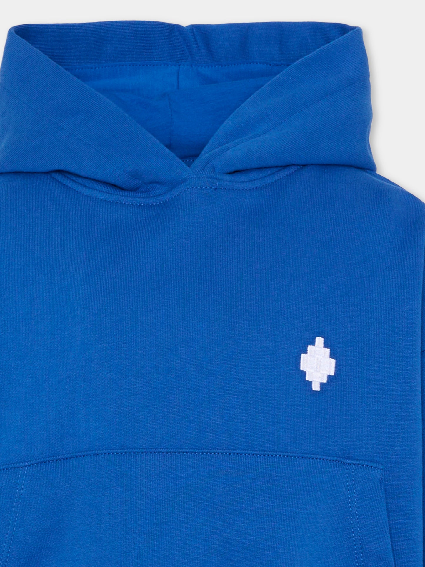 Felpa blu per bambina con logo,County Of Milan Kids,F5CMJGHS084 130