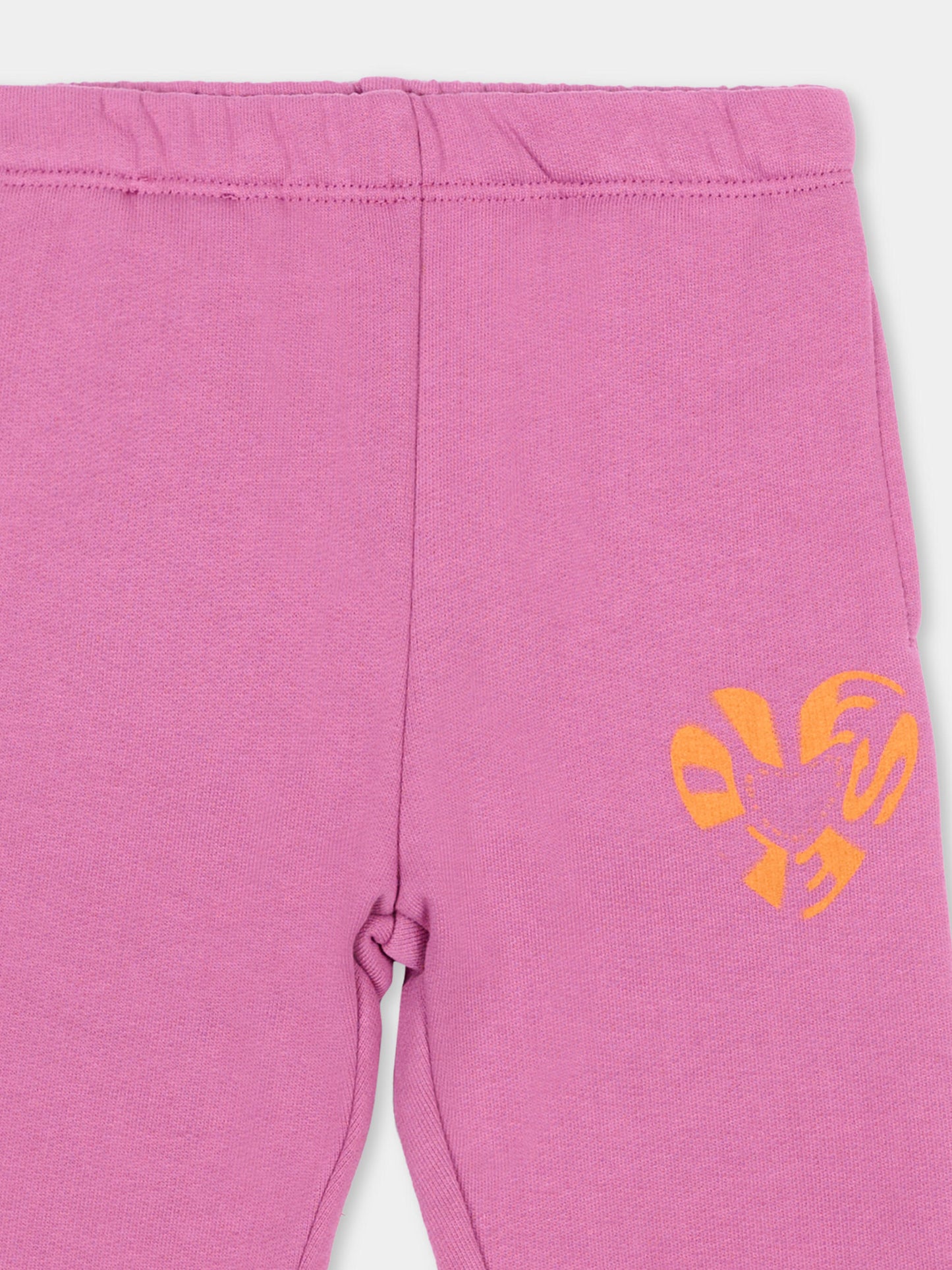 Pantaloni sportivi viola per neonata con logo,Diesel,K00669 KYAX3 K624