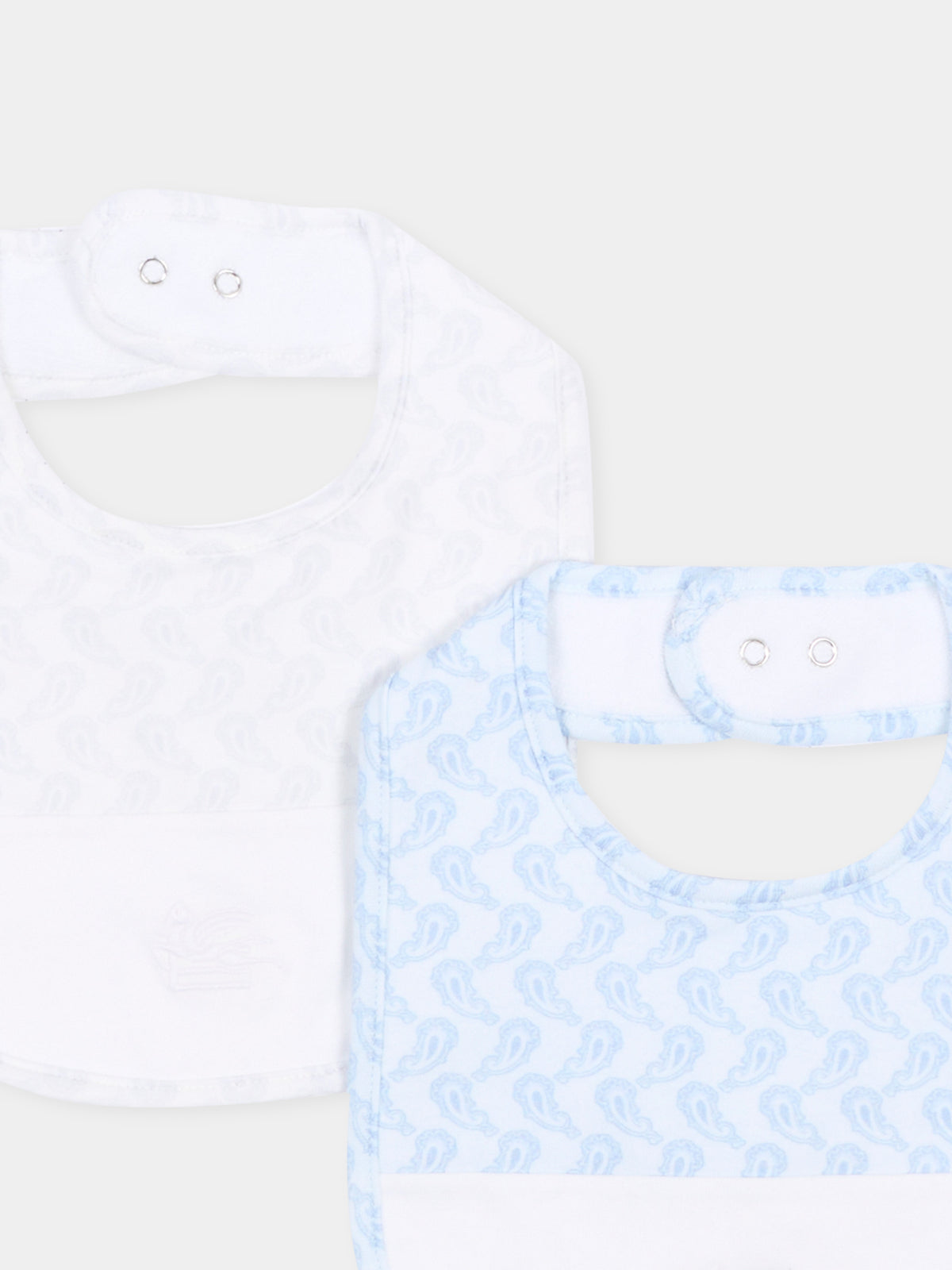 Set bavaglini celeste per neonato,Etro,GU0519 J0409 685GR