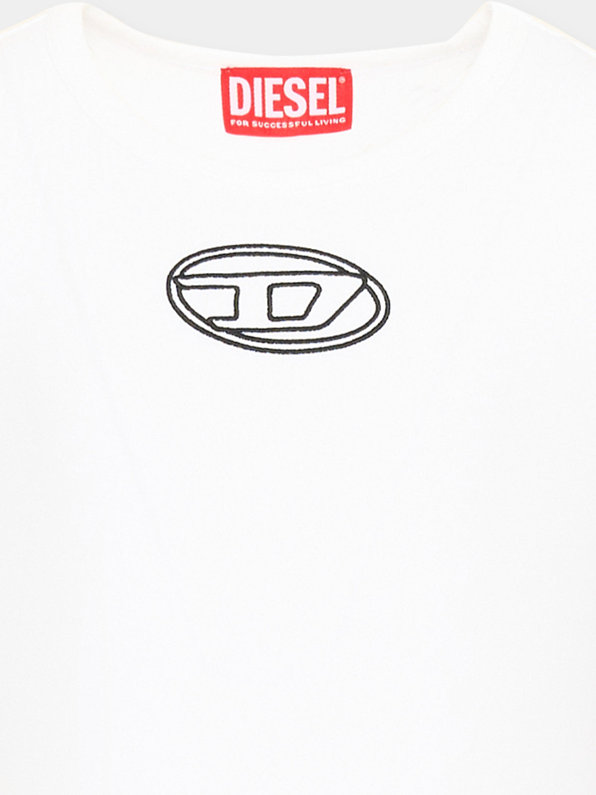 Body bianco per bambina con logo,Diesel,J02433 0AFAA K100
