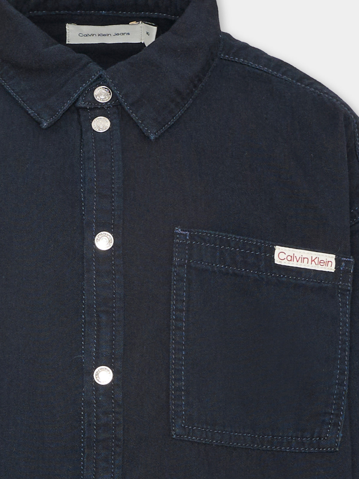 Camicia a manica lunga blu per bambino,Calvin Klein Kids,LVCKTJB18B 1BK