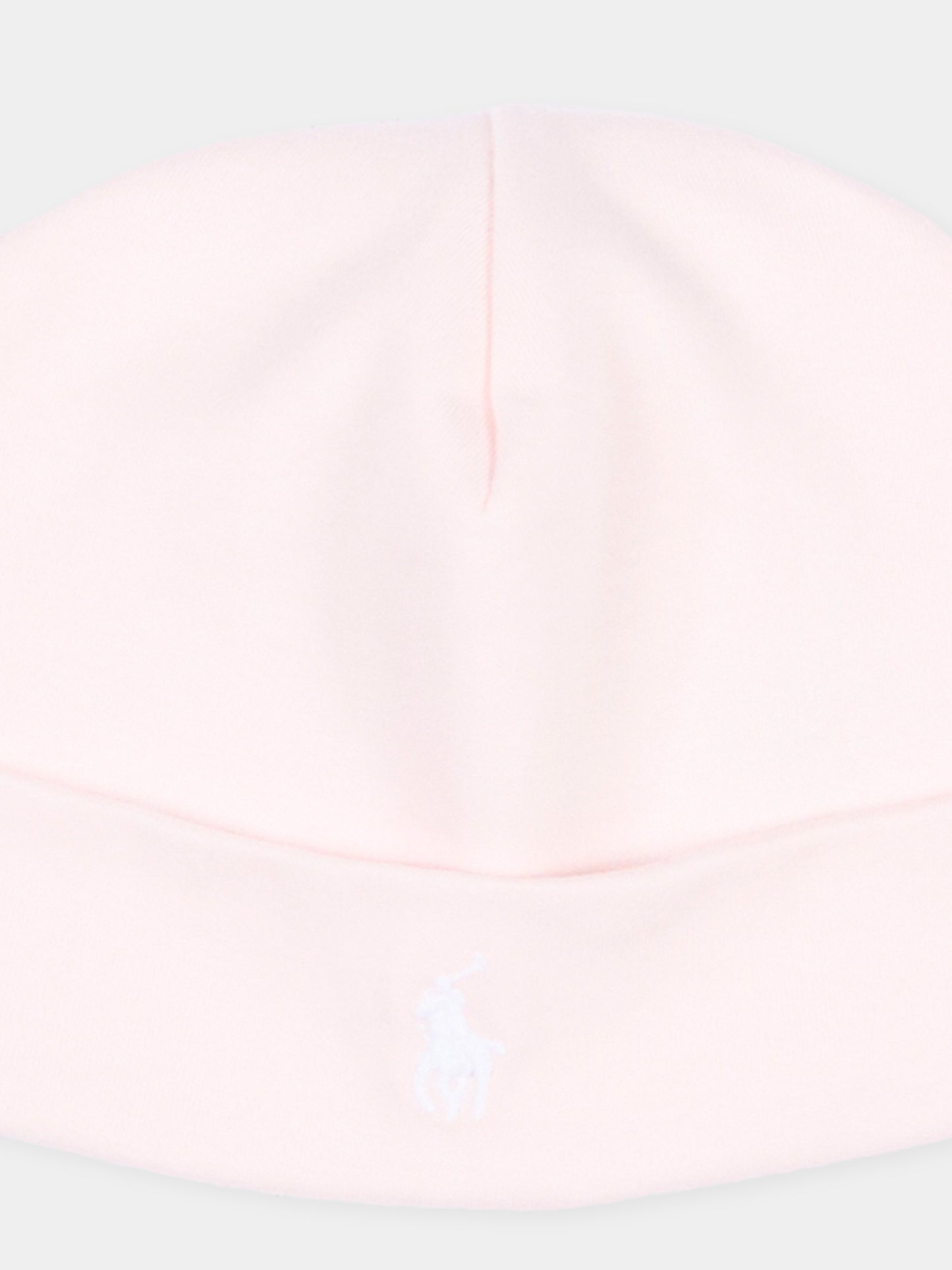 Cappello rosa avec logo