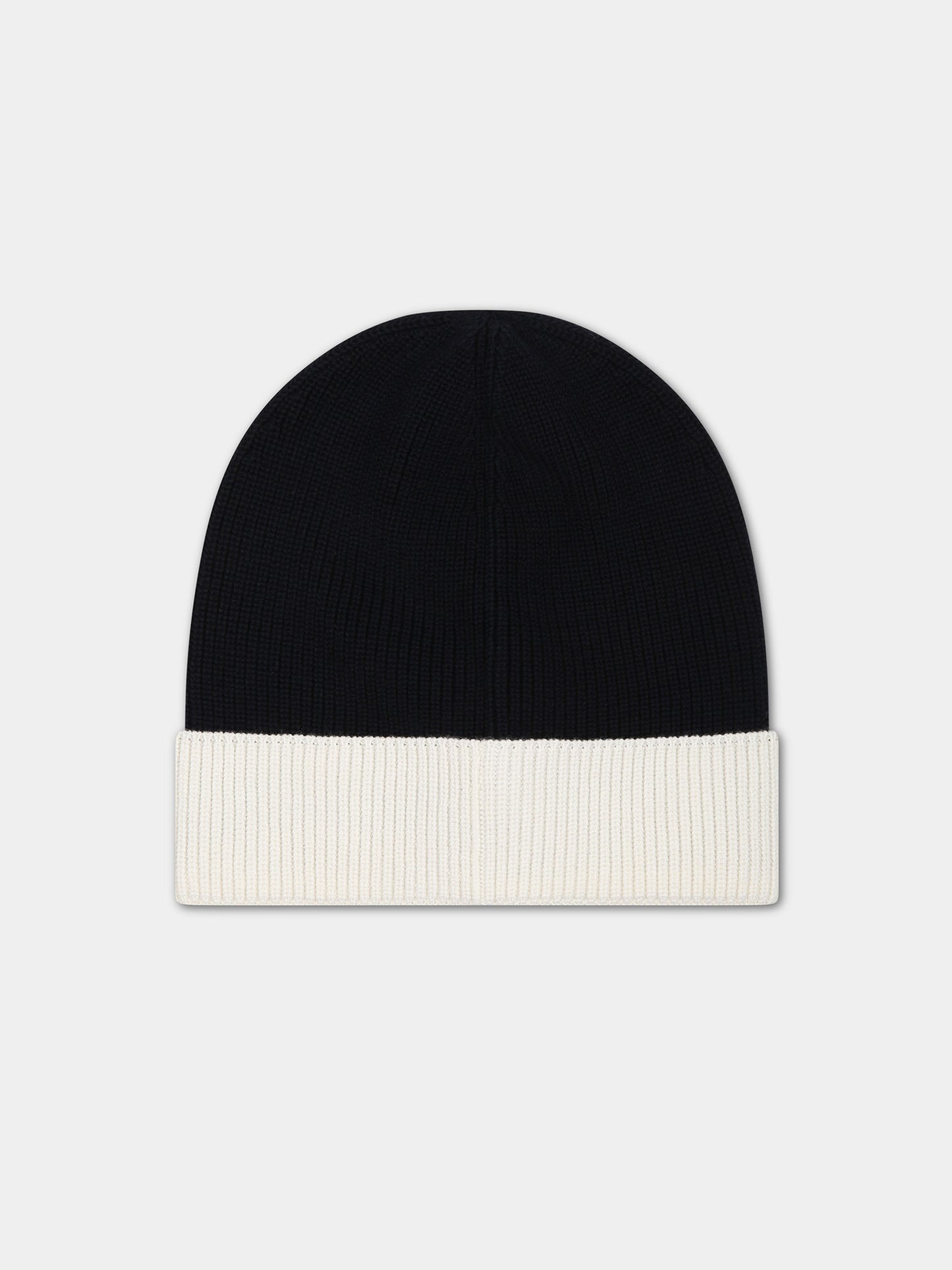 Berretto blu per neonati con logo,Moncler Kids,951 3B00002 M1367 P70