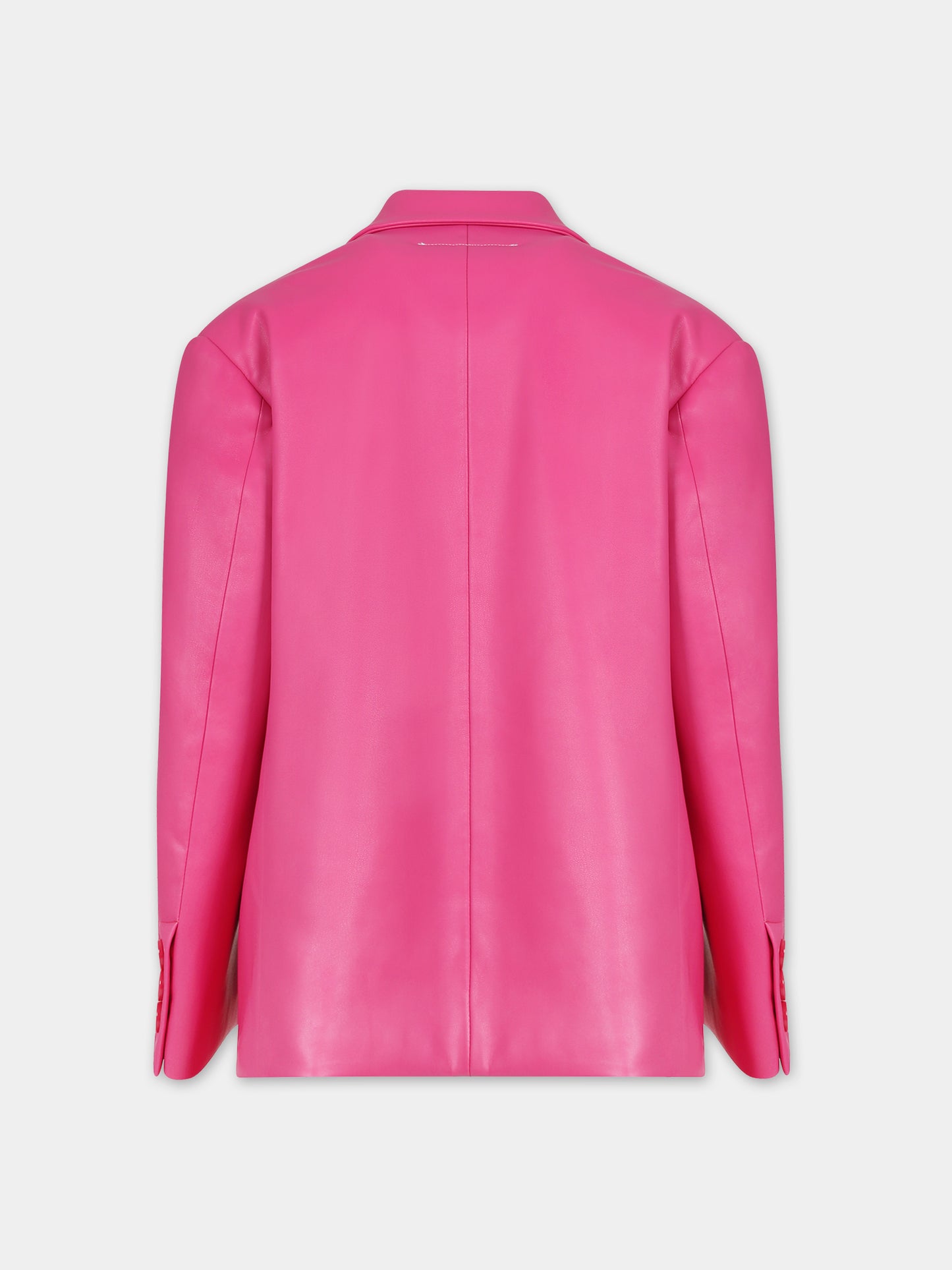 Giacca fucsia per bambina con logo,Mm6 Maison Margiela,M60392 MM01P MM6J54U M6306