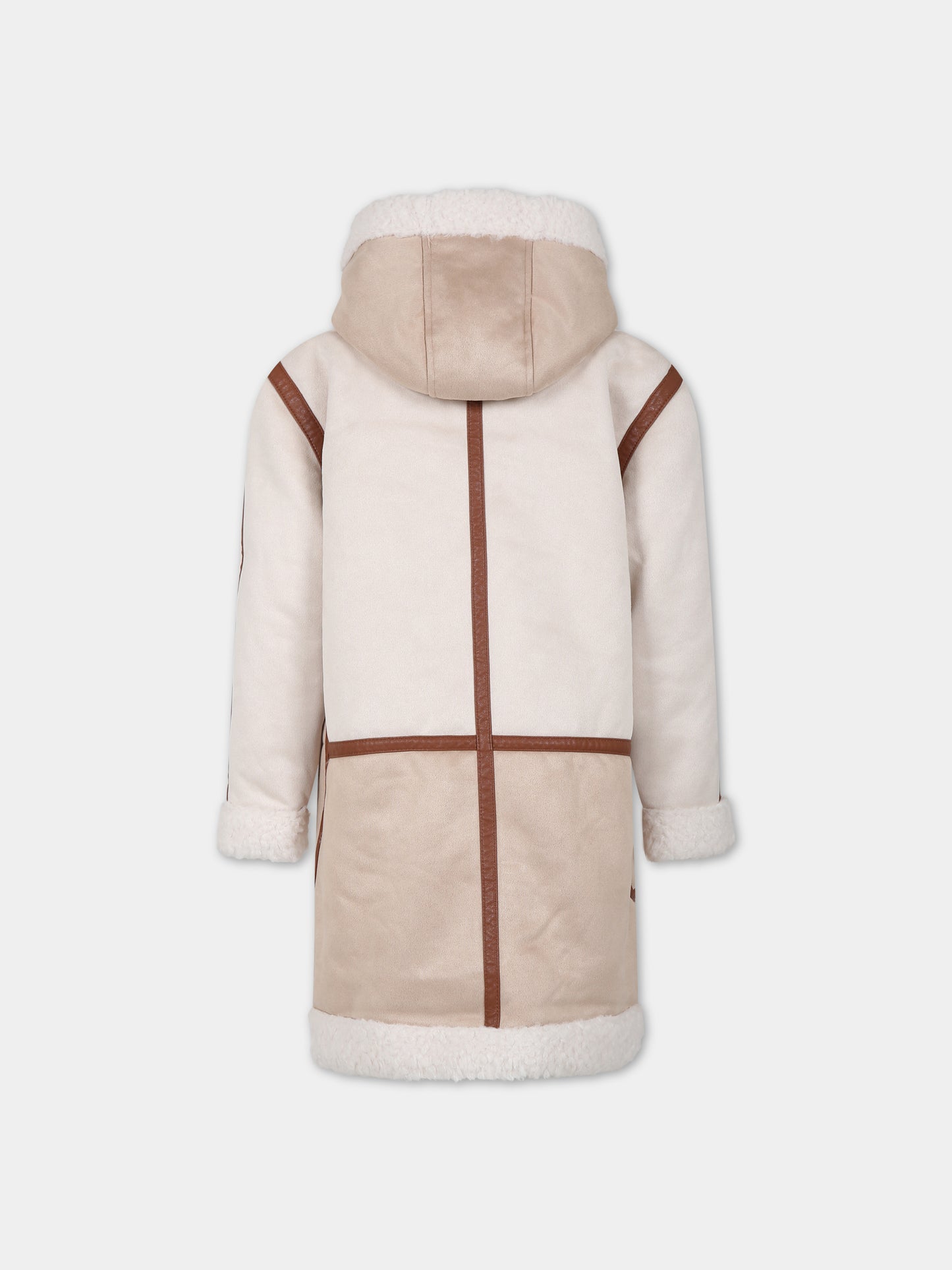 Cappotto beige per bambina,Chloé Kids,C16441 231