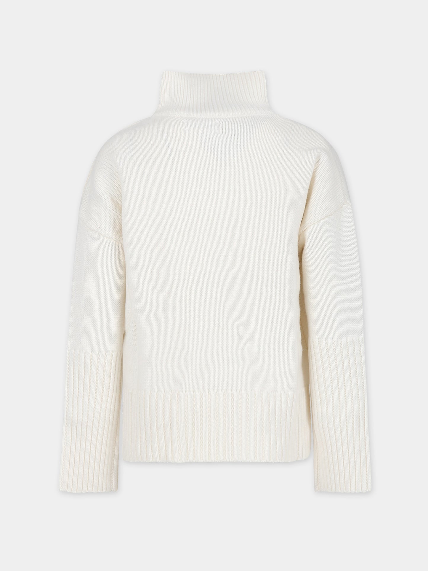 Dolcevita avorio per bambina con scritta,Zadig & Voltaire Kids,X15401 140