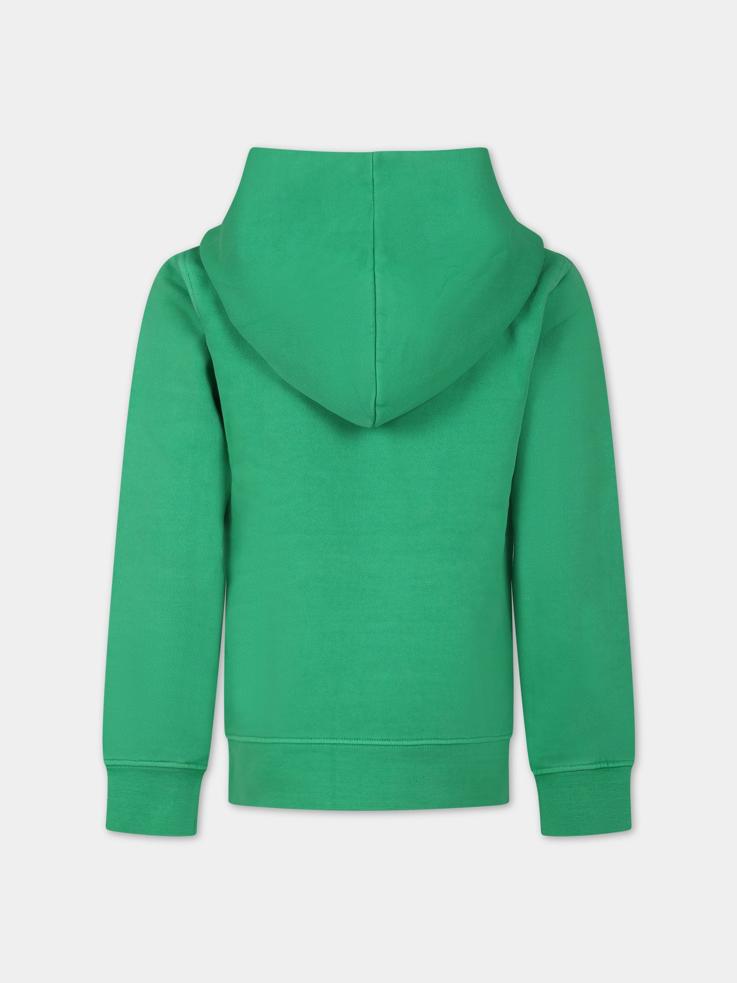 Felpa verde con teschio per bambini,Zadig & Voltaire Kids,X25384 613