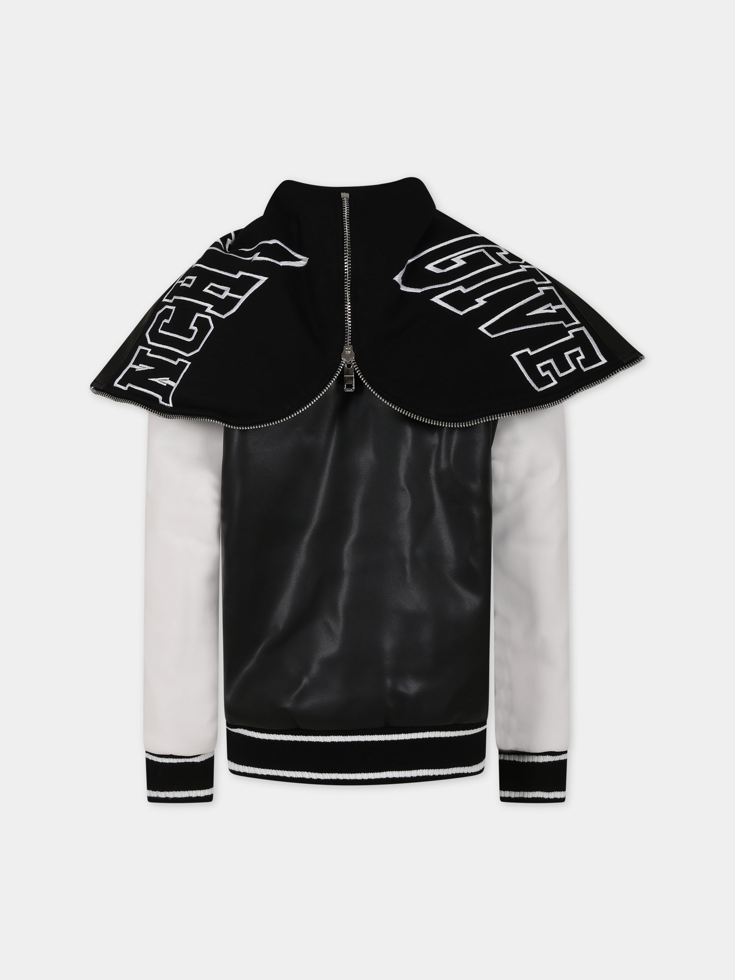 Bomber nero per bambino con logo,Givenchy Kids,H26144 M41
