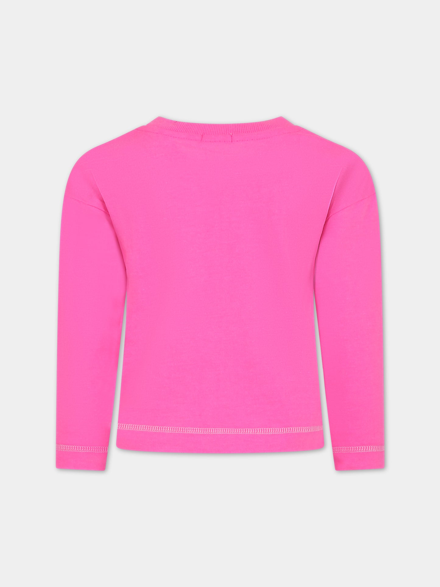 T-shirt fucsia con borsetta per bambina,Billieblush,U15B97 47M