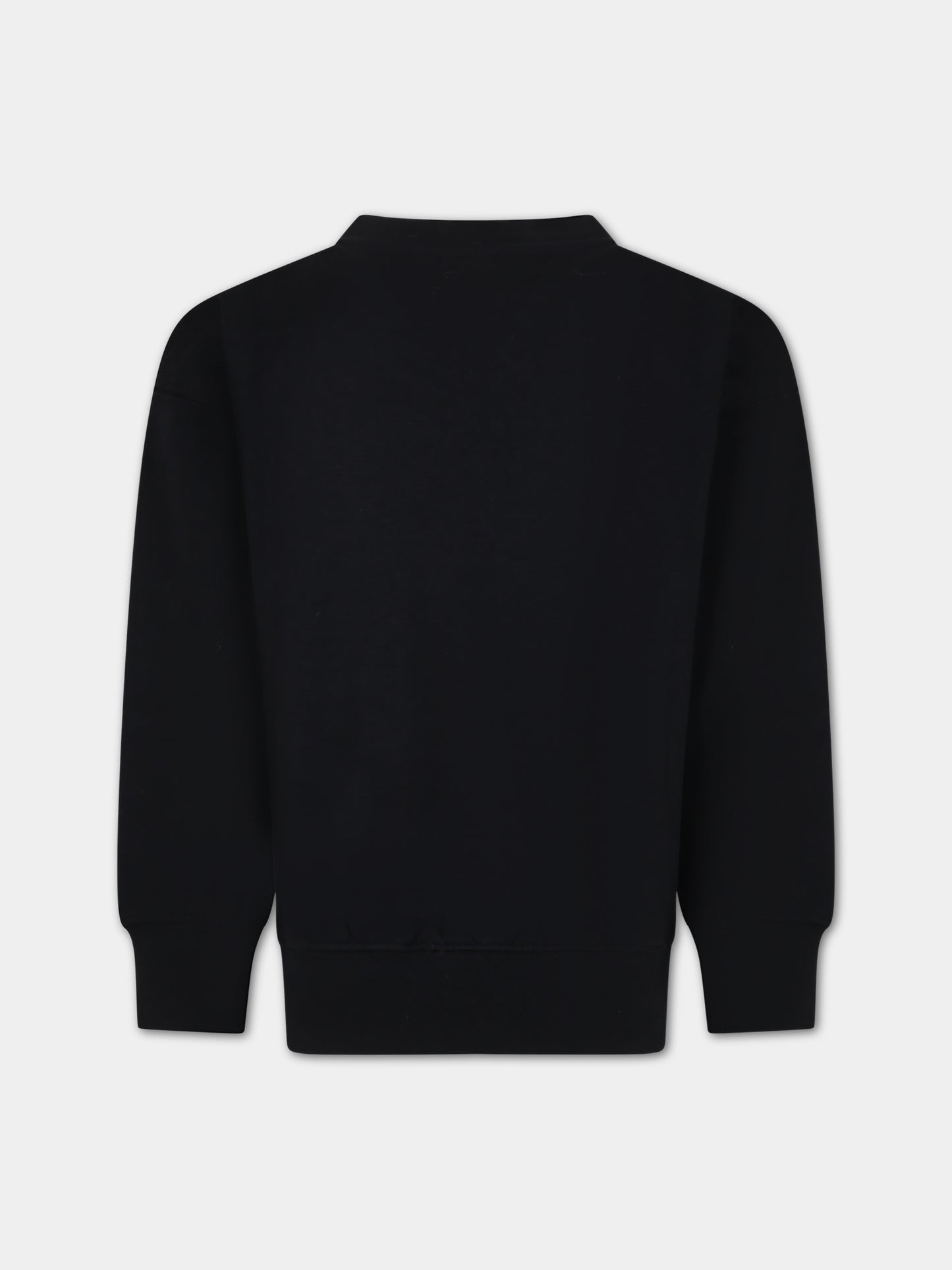 Felpa nera per bambino con smile,Molo,1W23J202 0099