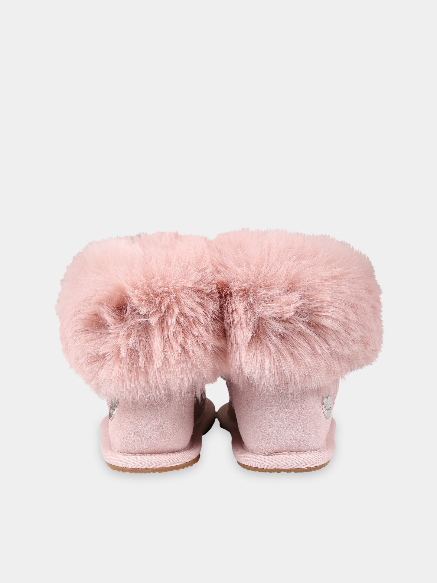 Stivali rosa per bambina con fiocchi,Monnalisa,83B006 2700 0091