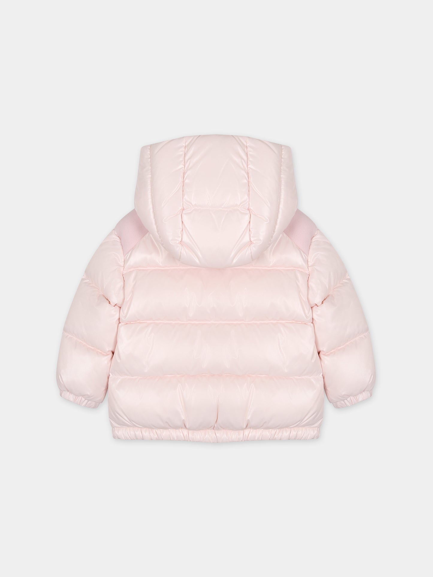 Piumino Valya rosa per neonata con logo,Moncler Kids,951 1A00028 5963V 506