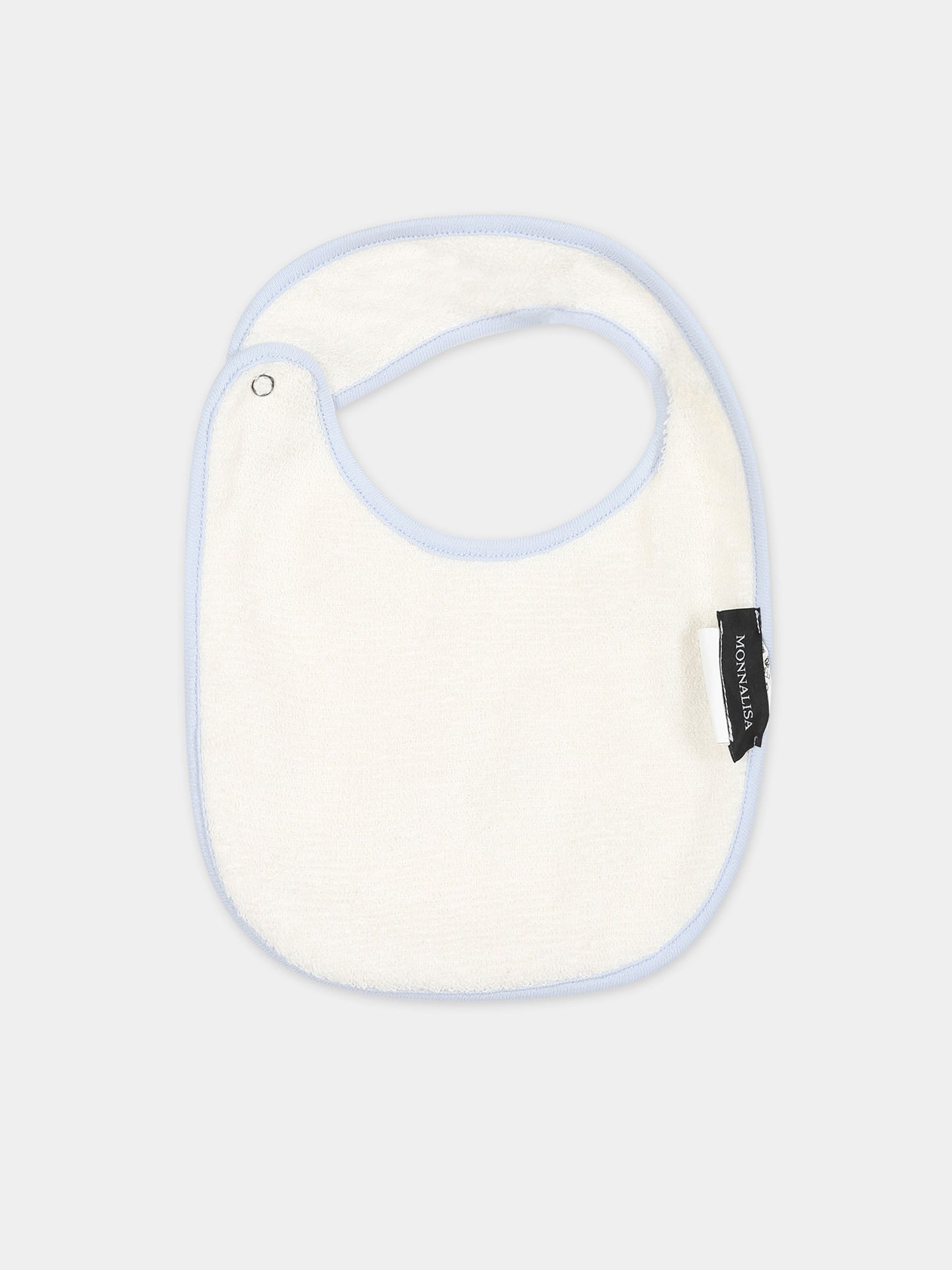 Set bianco per neonato con pois e stampa triciclo,Monnalisa,22B502 2049 0152