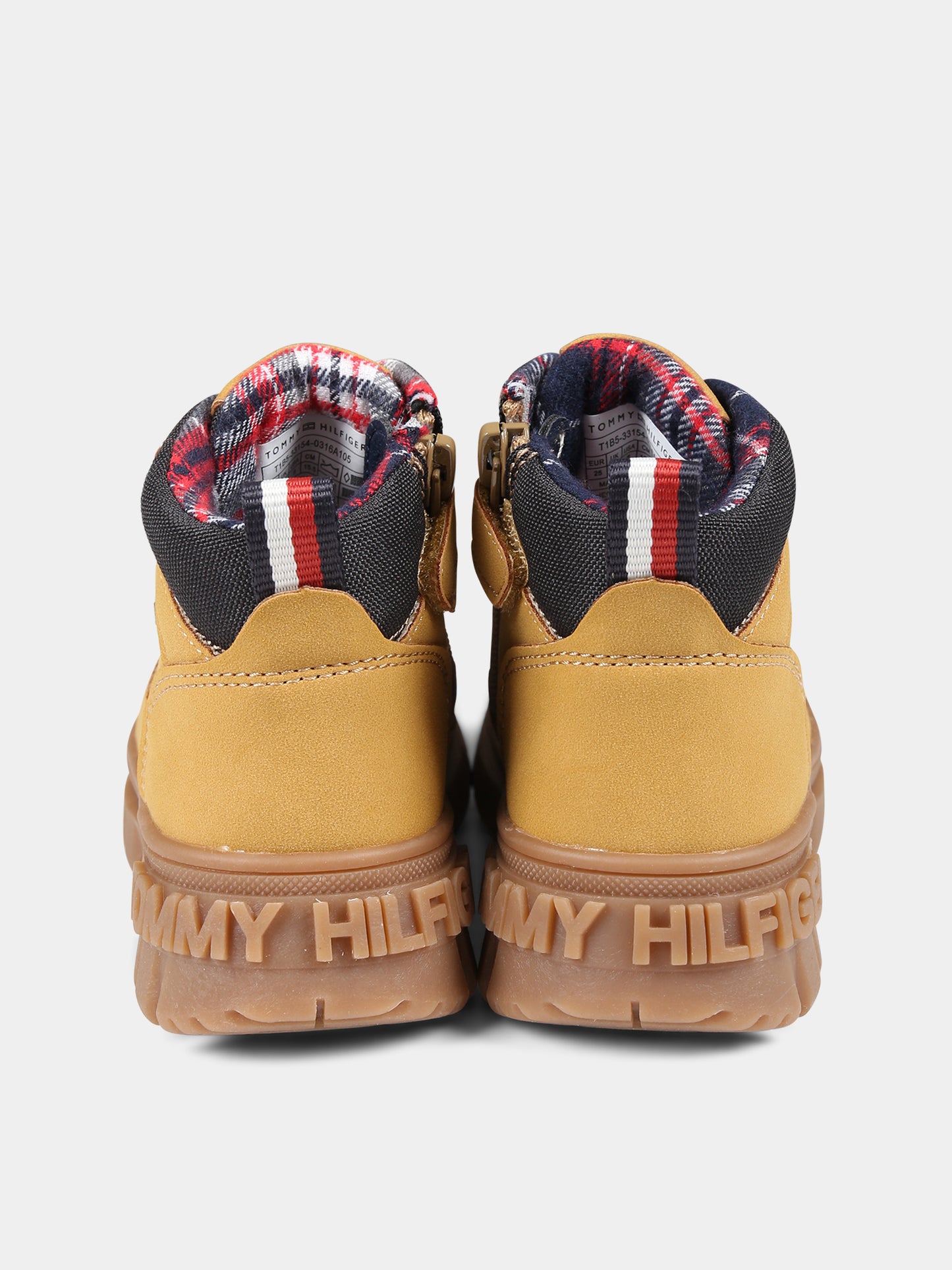 Stivaletti gialli per bambino con logo,Tommy Hilfiger Junior,T1B5 33154 0316A105