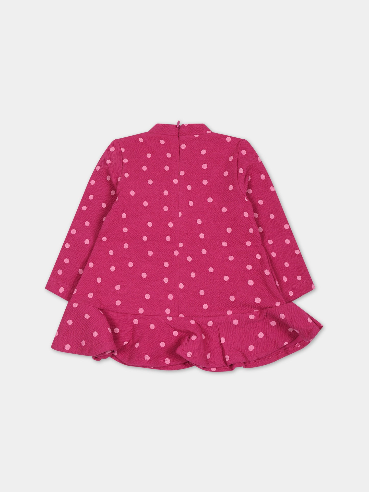 Vestito fucsia per neonataa con pois,Mayoral,2991 076