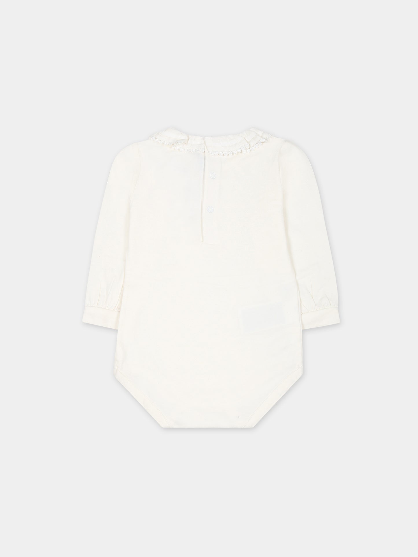 Body avorio per neonata con rouche,Mayoral,125 022