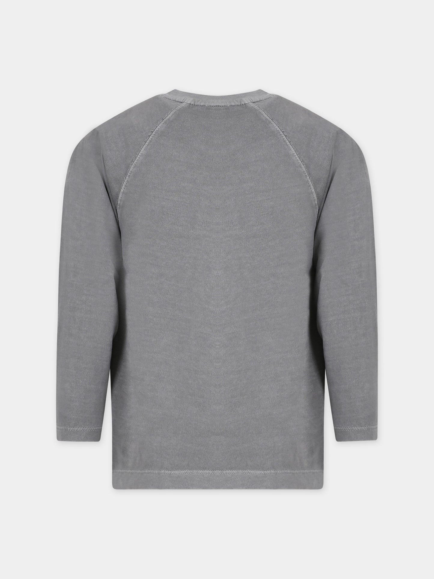 T-shirt grigia per bambino con logo,Calvin Klein Kids,23WMCKIB0IB01886 BEH