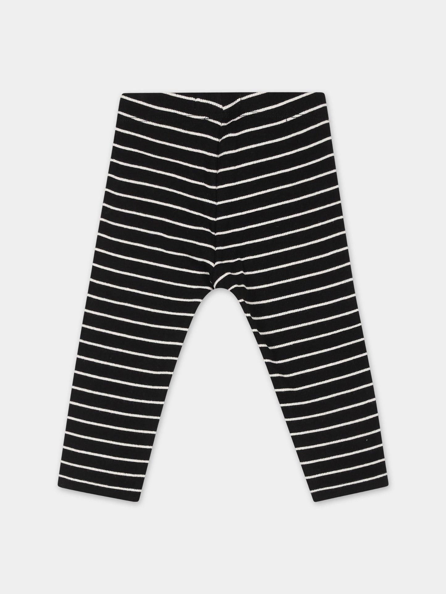 Leggings nero per neonati con logo,Calvin Klein Kids,23WMCKIN0IN00114 0AP