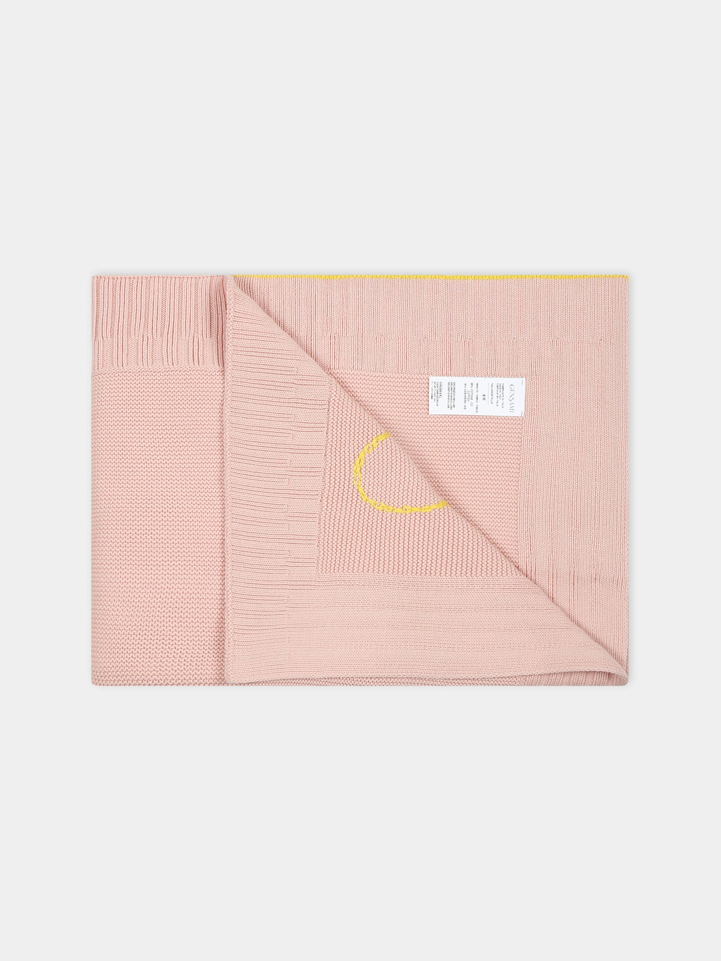 Coperta rosa per neonata con cuore e logo,Gensami,COP01-B-CUORE