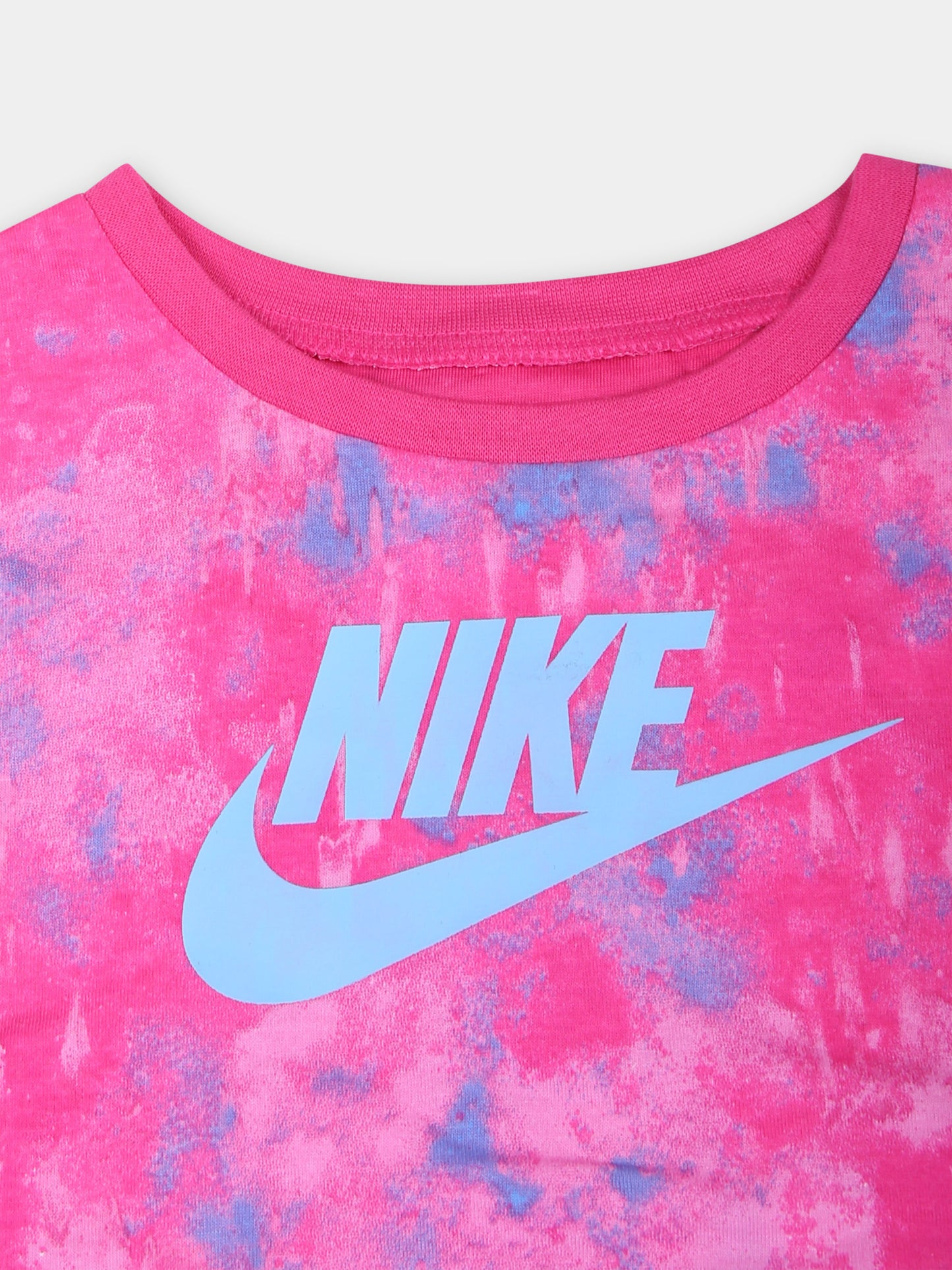 Completo fucsia per neonata con logo,Nike,16L658 BJB