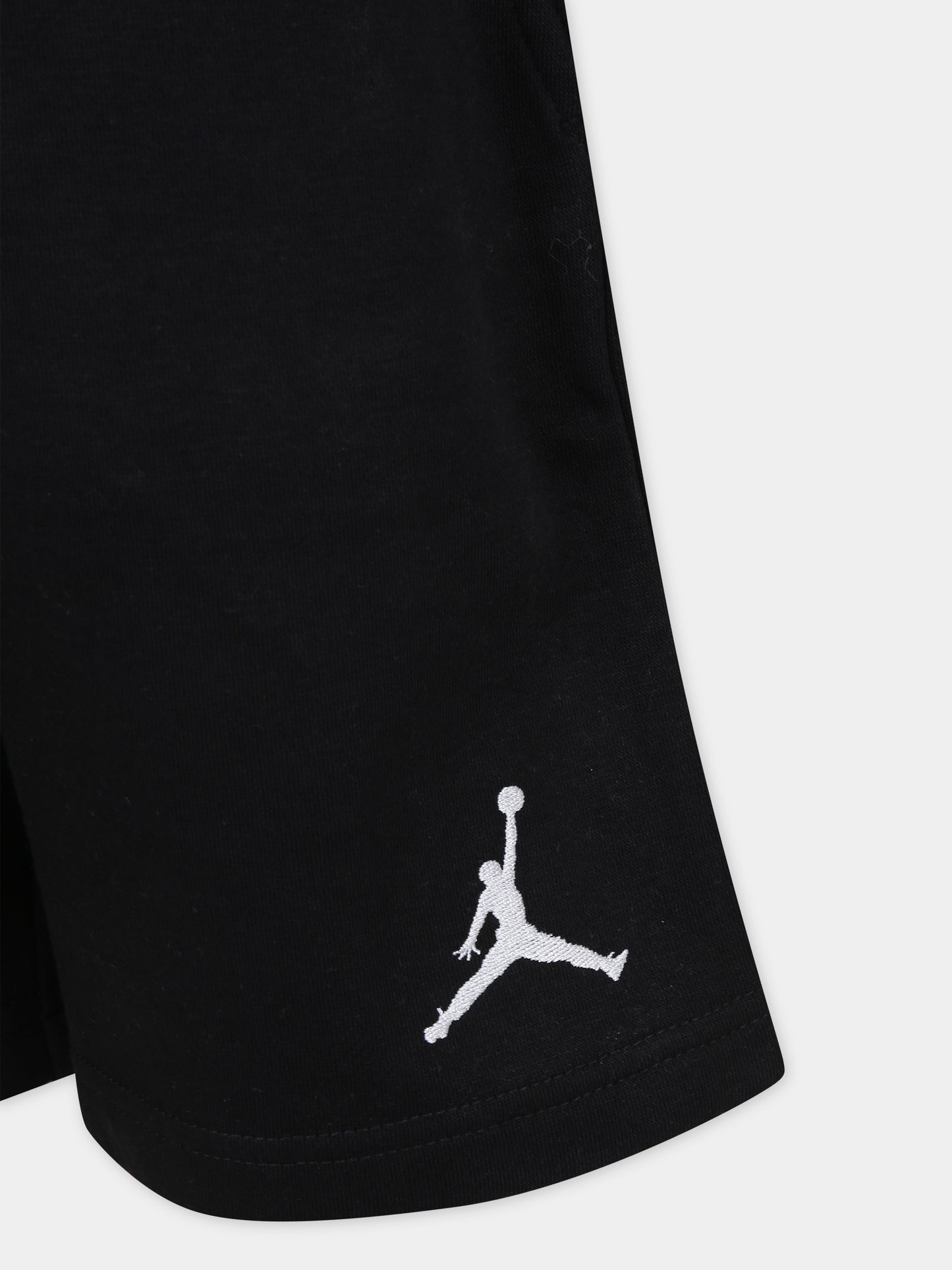 Shorts neri per bambino con iconico Jumpman,Jordan,95C575 023
