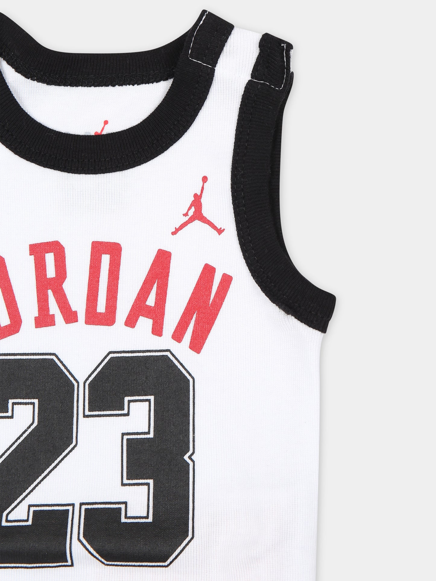 Set bianco per neonato con iconico Jumpman e logo,Jordan,LJ0208 001